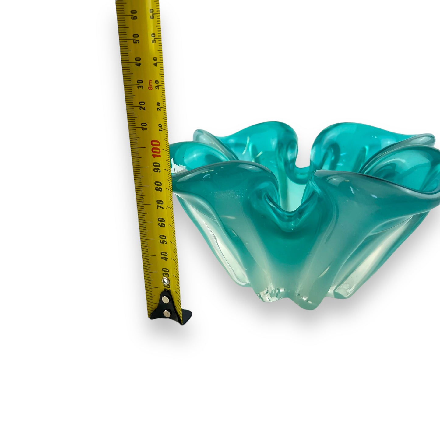 Light Blue Art Glass Dish