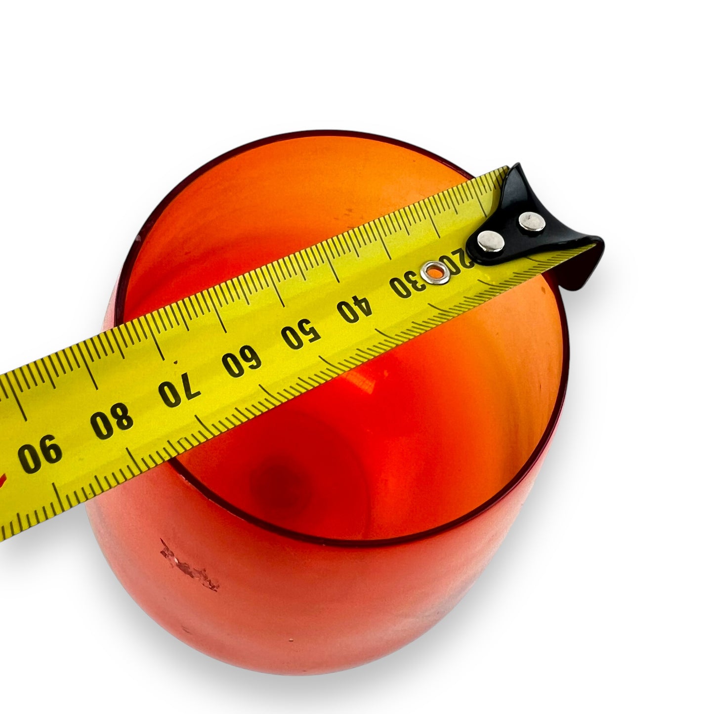 Orange Large Brandy Balloon Glass Vase