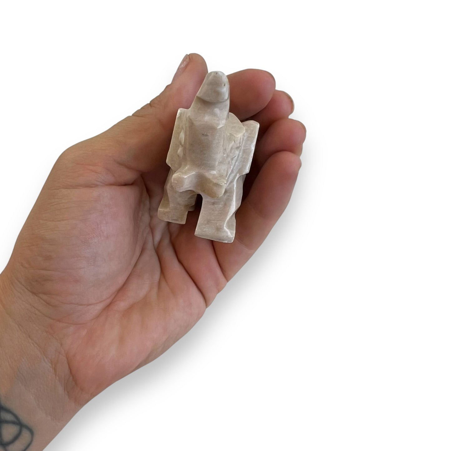 Stone carved elephant ornament statue