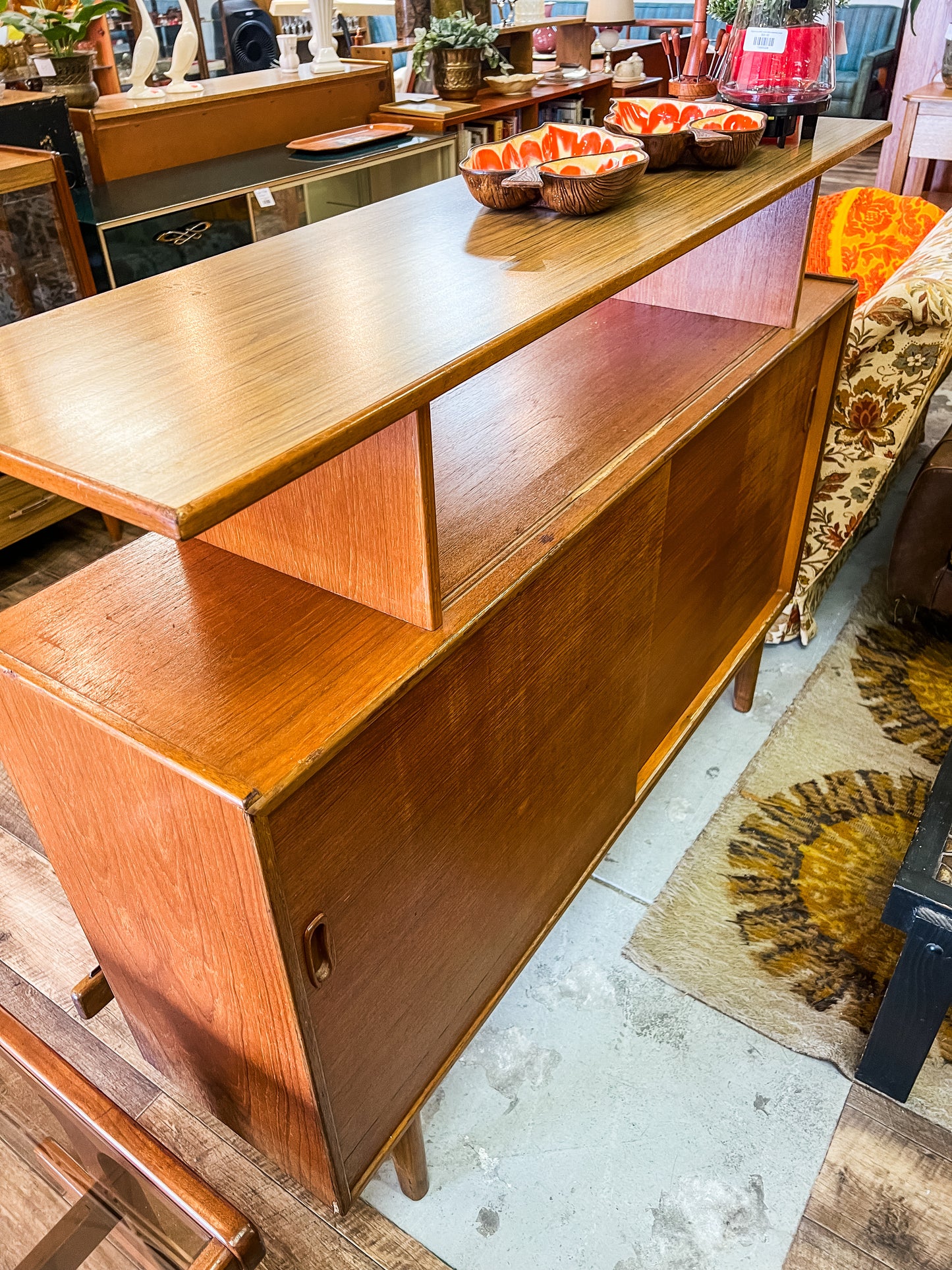 Noblett Bar Cabinet – Made in Australia – Retro Black Grid Front
