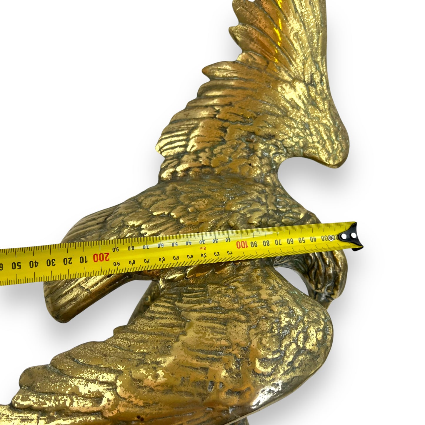 Large brass eagle statue