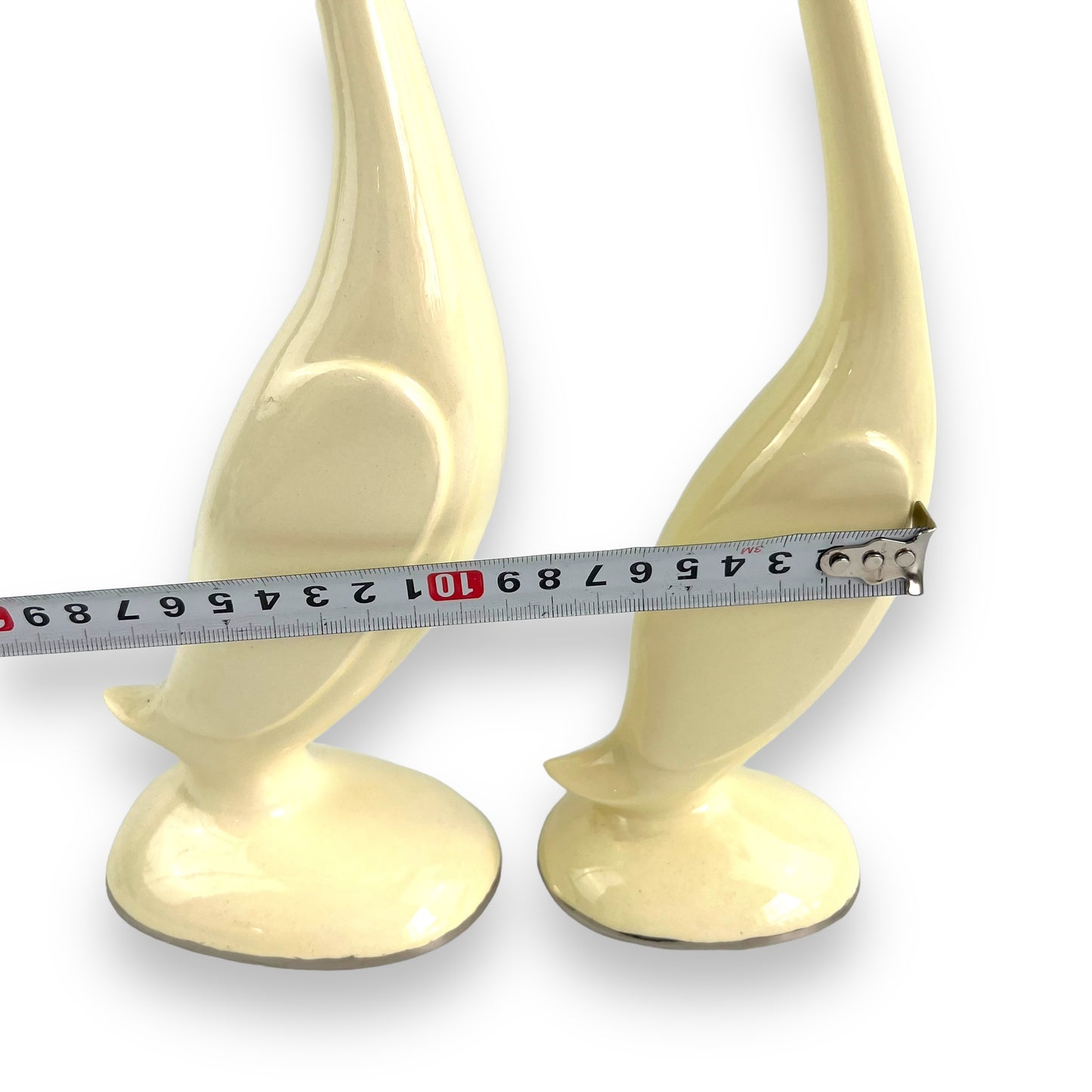 Cream Bird Statue Pair