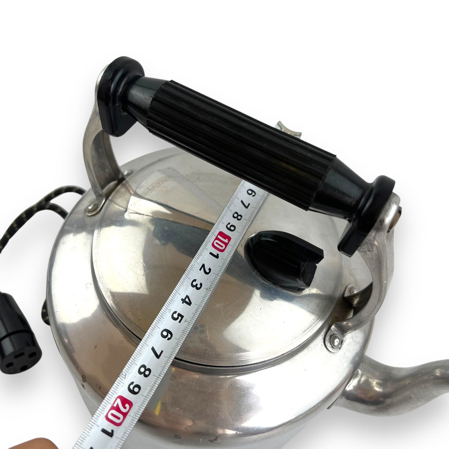 Electric Kettle - Polished Aluminum Metal Jug