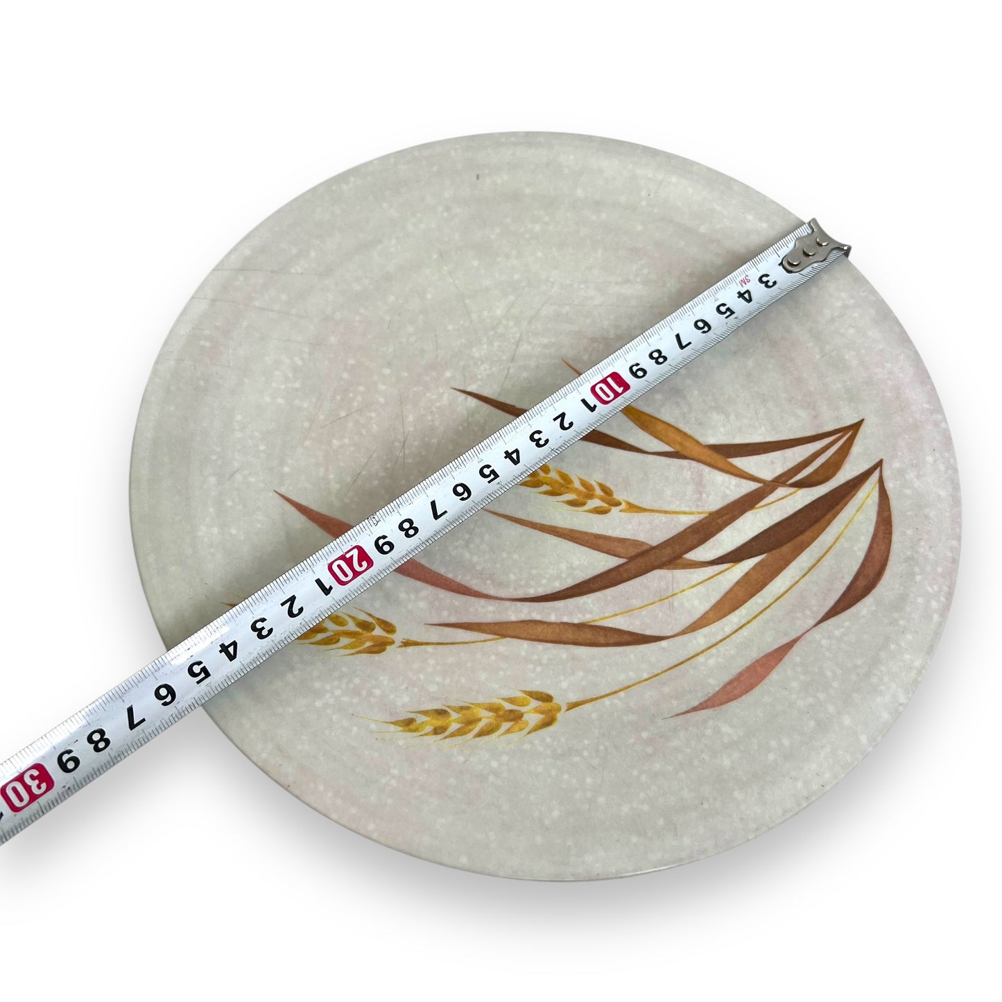 Bessemer wheat pattern Plastic Plate Set of 4 - Made in Australia