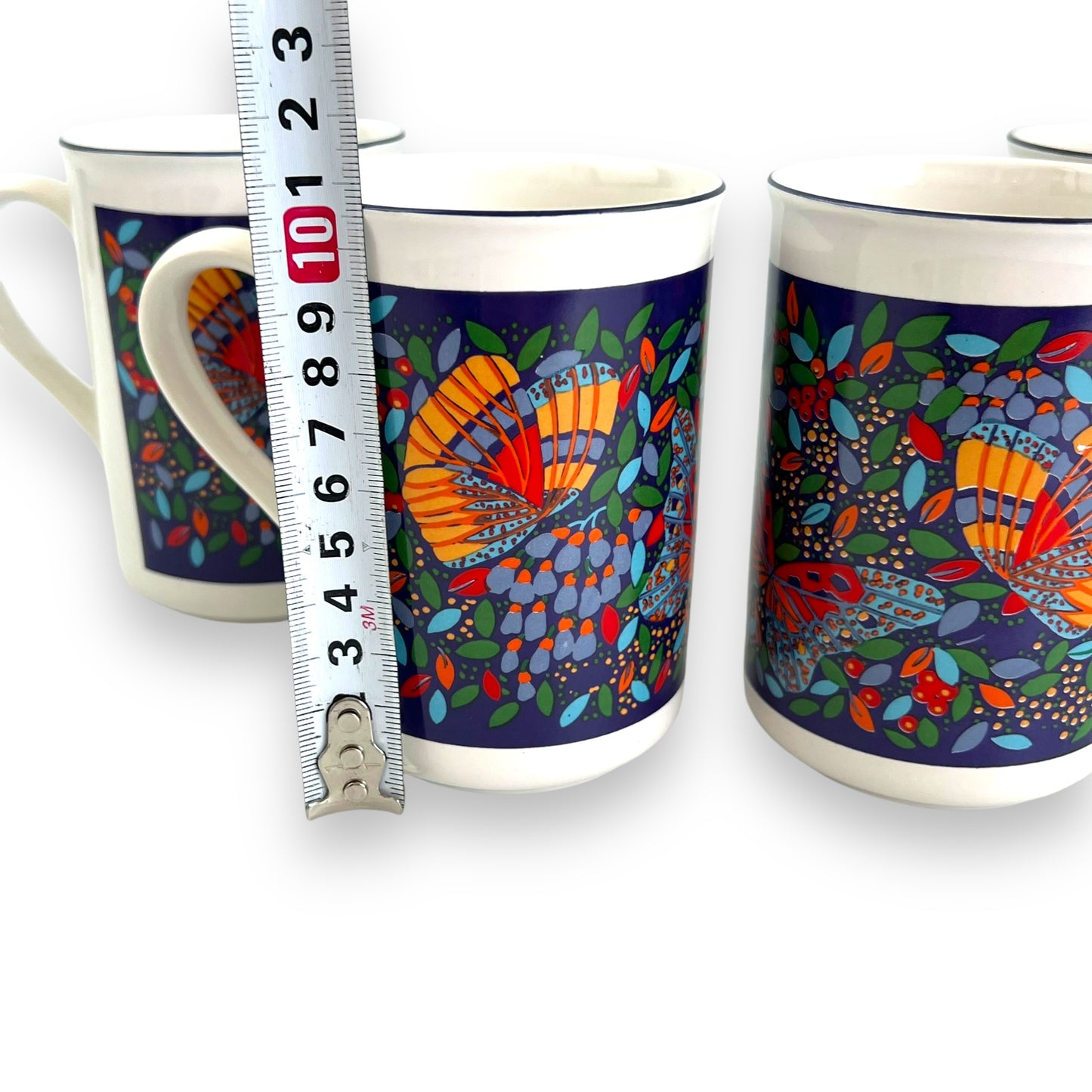 Multicolour Butterfly Coffee Cup Set of 4