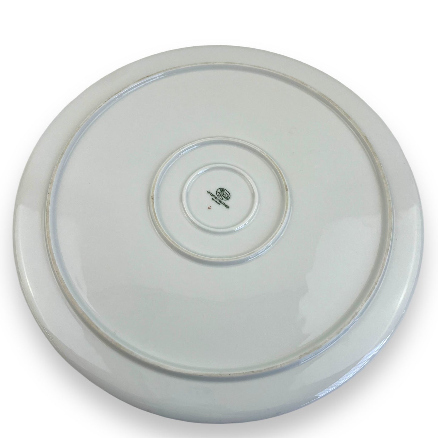 Hutschenreuther Germany Purple Flower Round Platter Plate