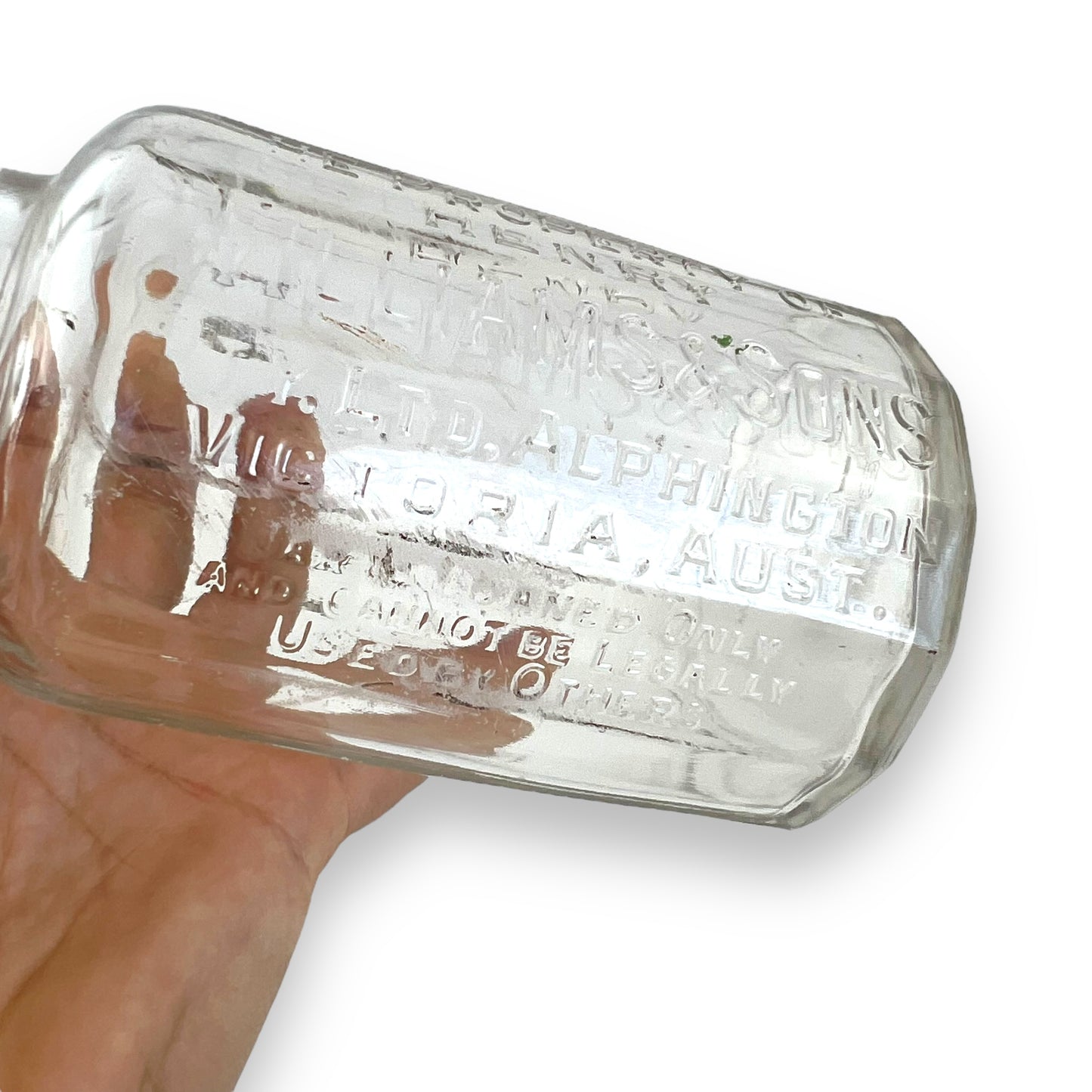 Henry Williams & Sons Glass Jar - Vintage Storage Container