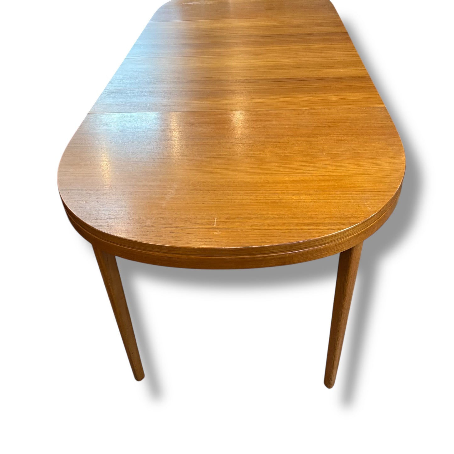 Mid-Century Swedish Teak Extension Dining Table by Skaraborgs Möbelindustri, Tibro