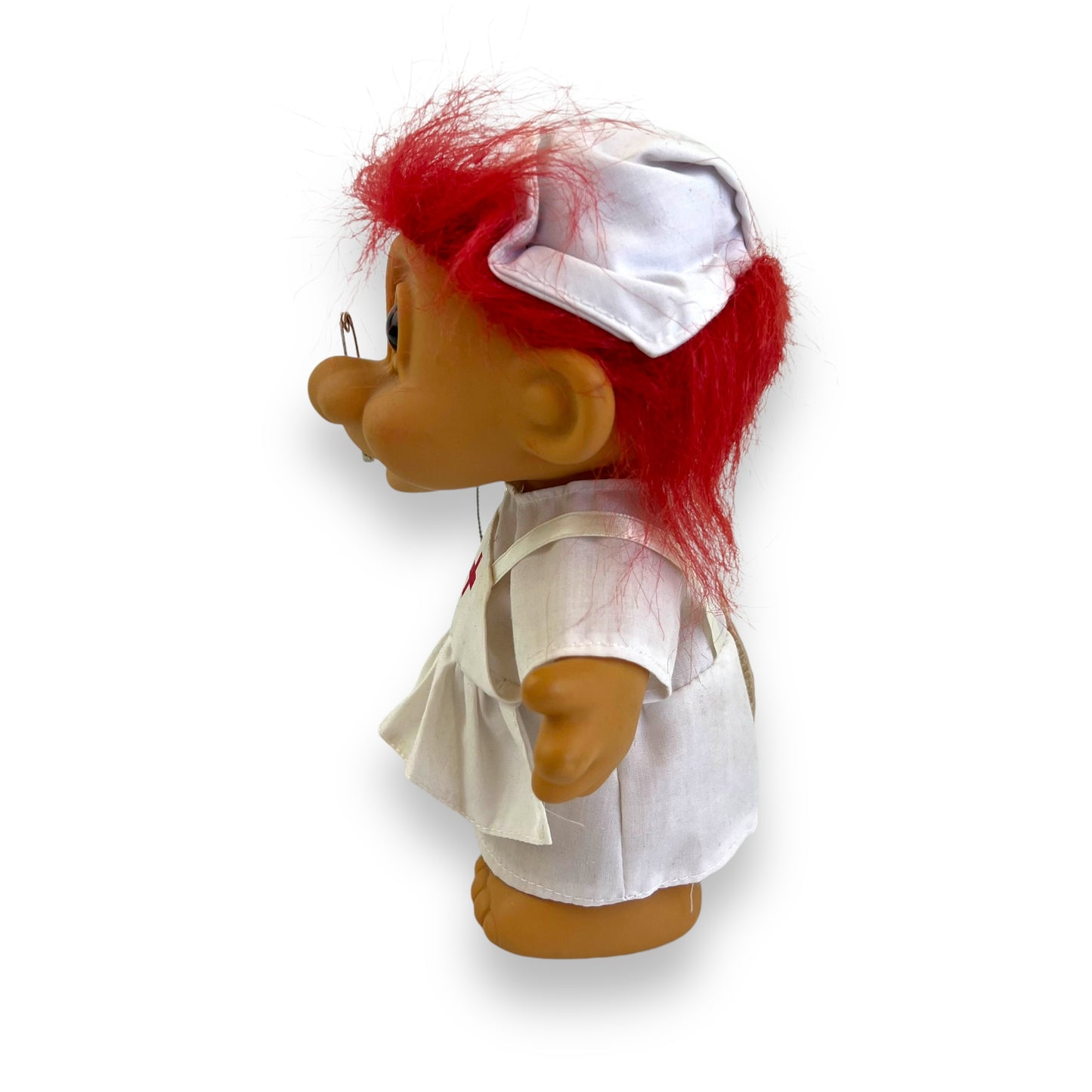 Troll Doll Nurse Large Red Hair