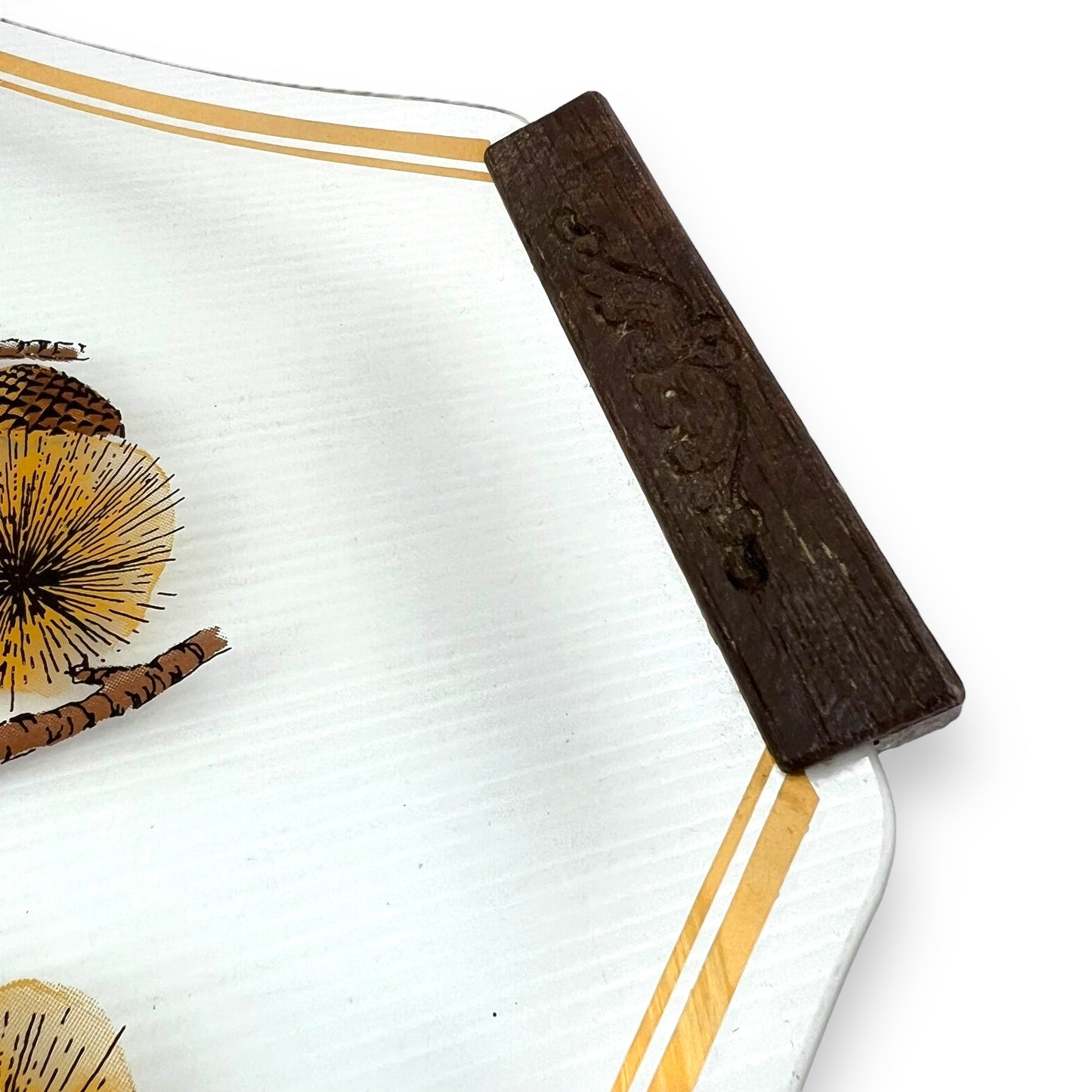 Glass Pine Cone Platter