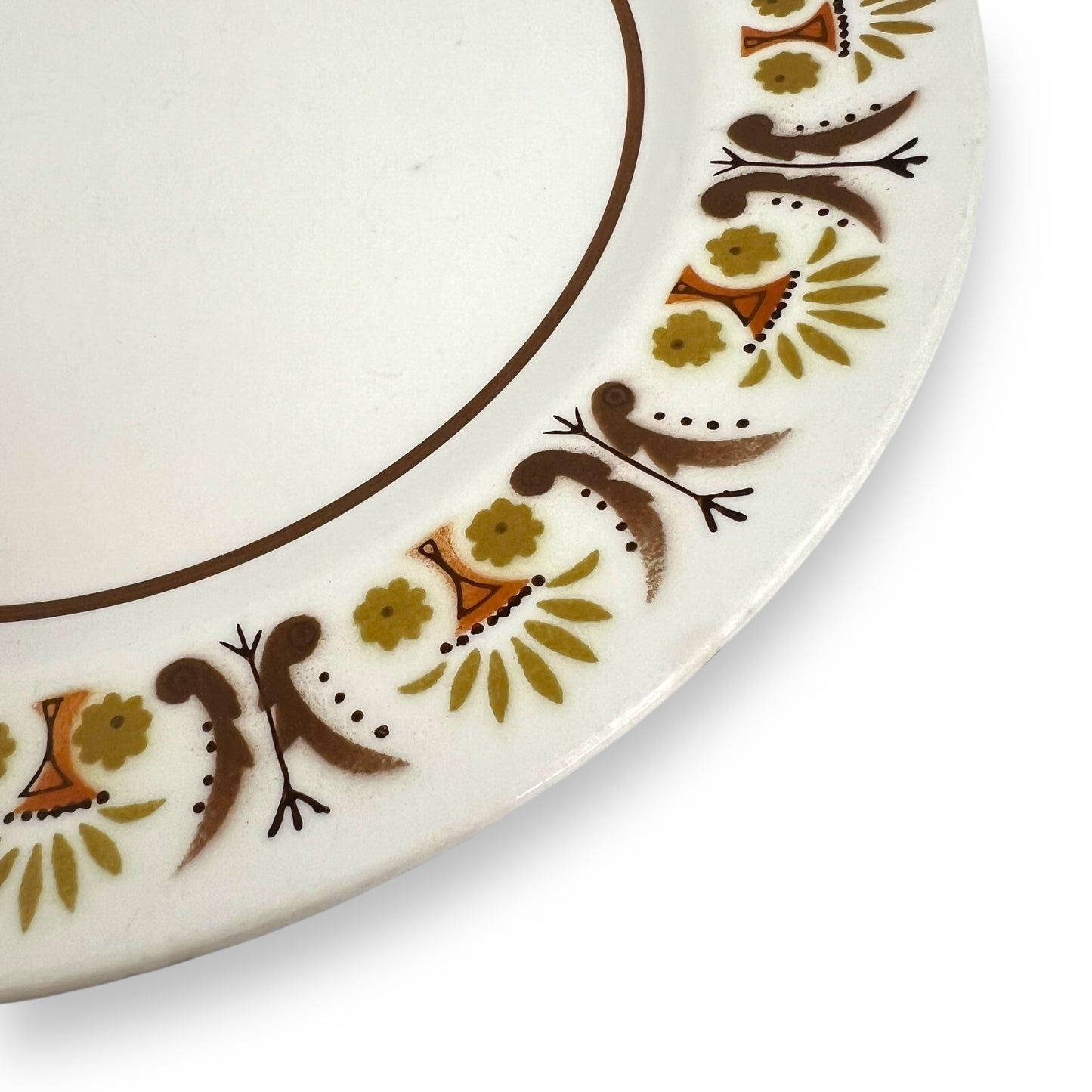 Set of 5 Mikasa Mediterrania Dinner Plates - Rick Rack Pattern - Made in Japan