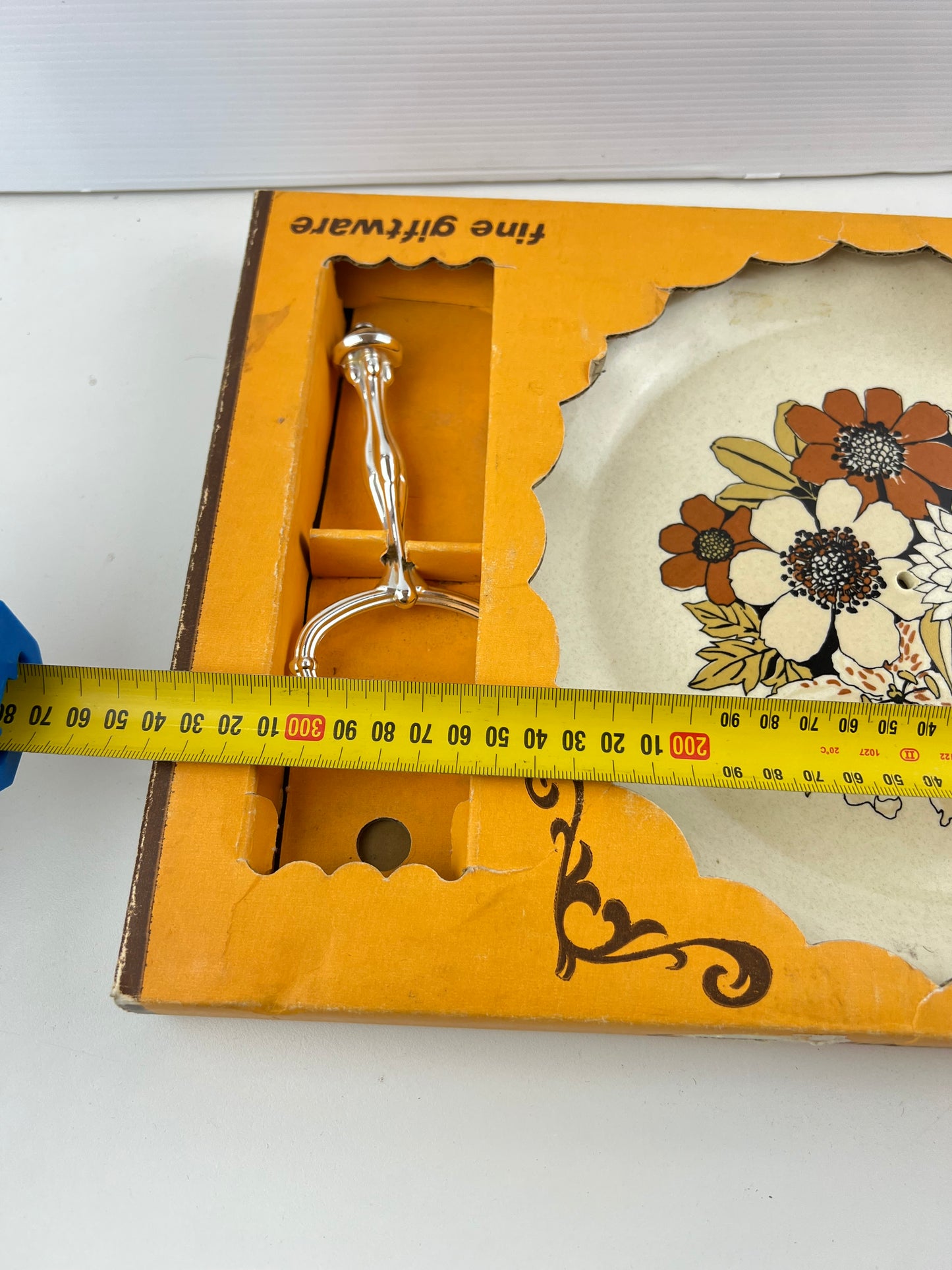 Johnson of Australia Floral Cake Plate & Server Gift Set – Original Box