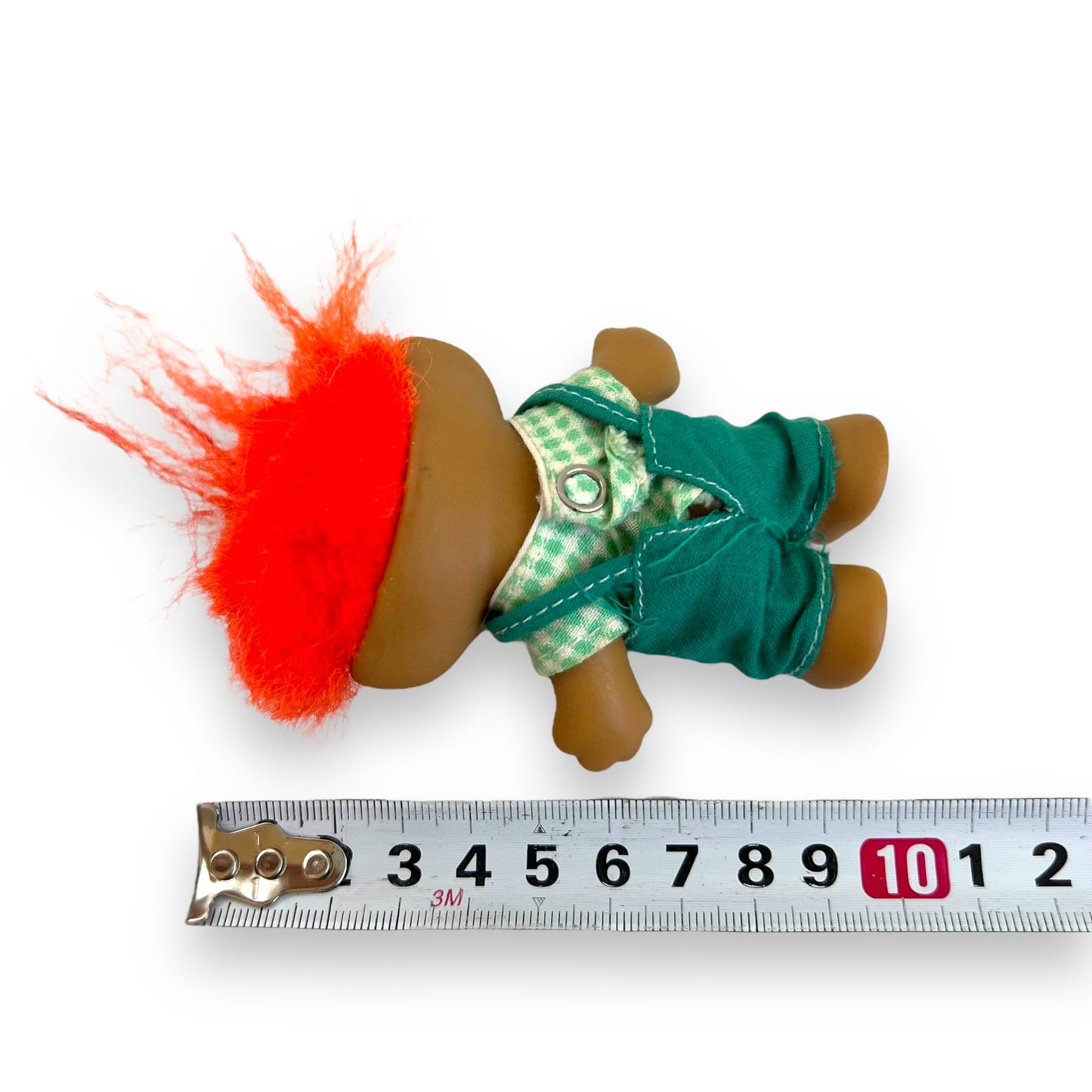 Orange Hair Green Overalls Troll Doll