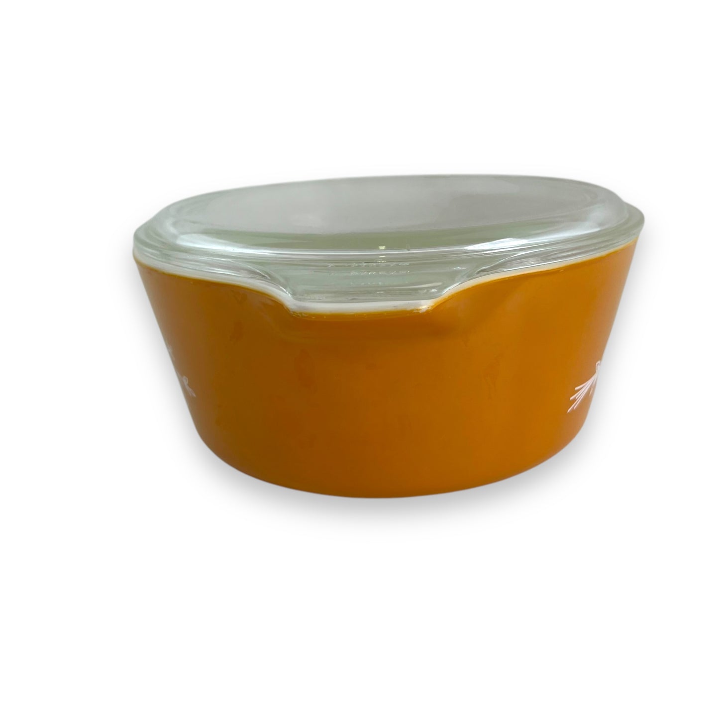 Pyrex Butterfly Gold Casserole Dish & Glass Lid Baking Dish