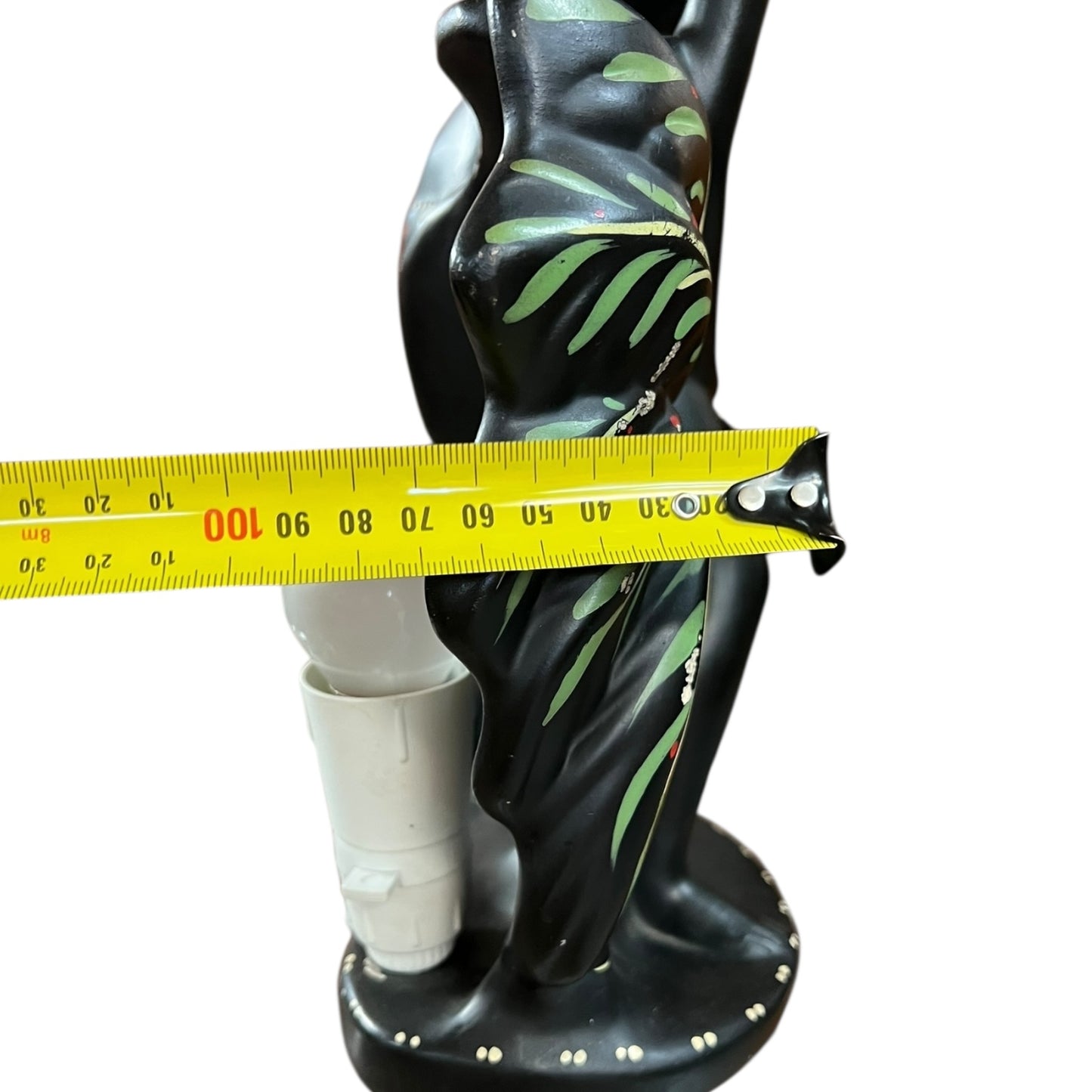 Barsony “Drumming Lady” Chalkware Lamp