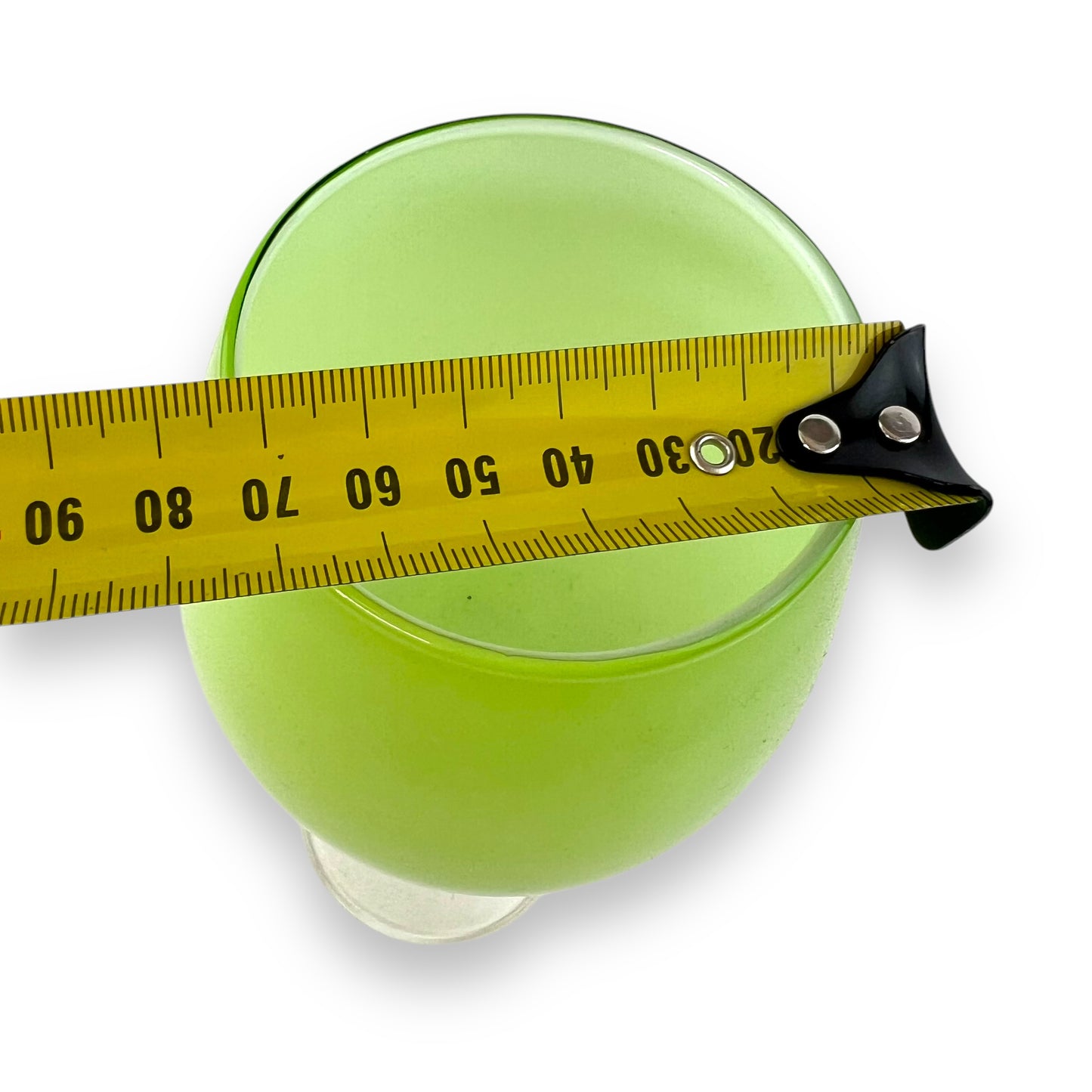 Green Wine Glass with Twisted Stem