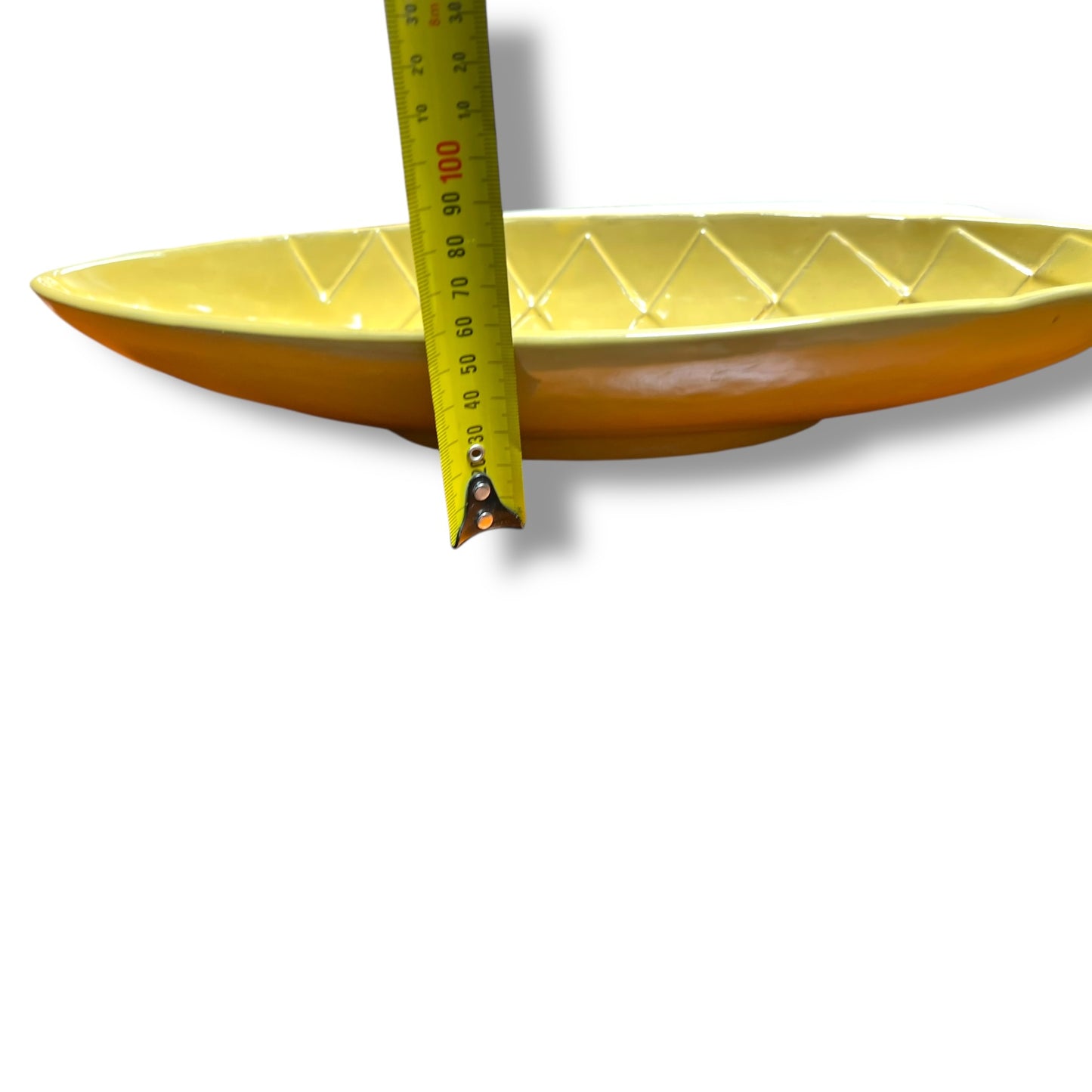 Gabriel Ceramic Yellow Fish Dish — Mid-Century Swedish Design