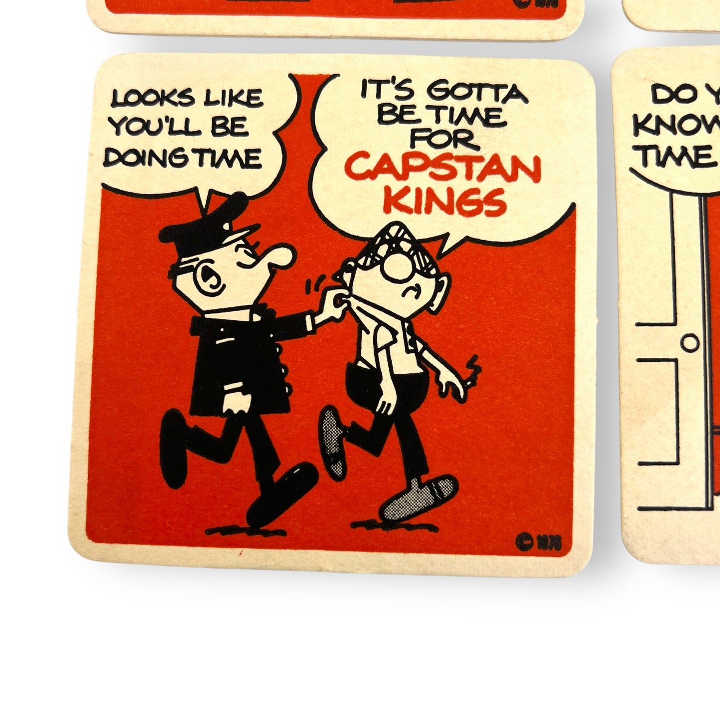 Capstan Kings Andy Capp 1976 Drink Coaster Set of 6