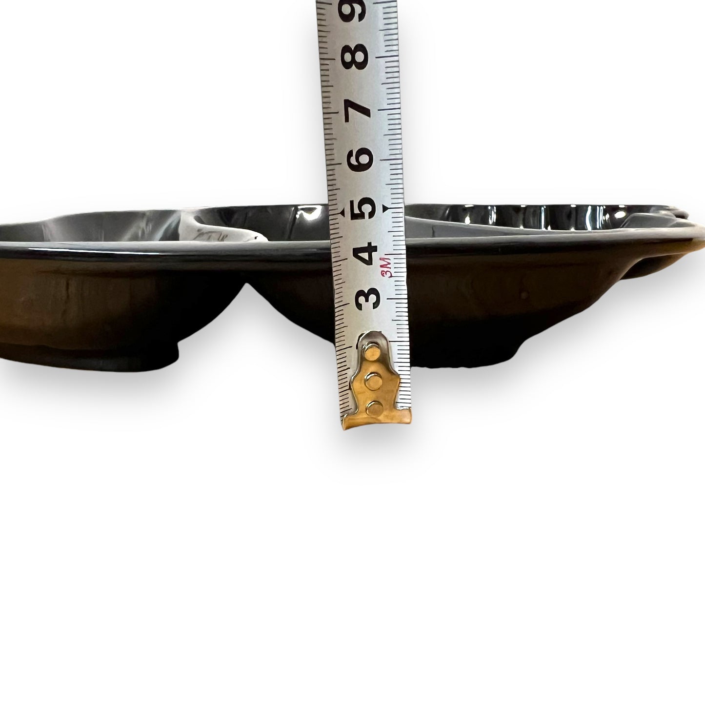 Black Shell-Shaped Serving Platter