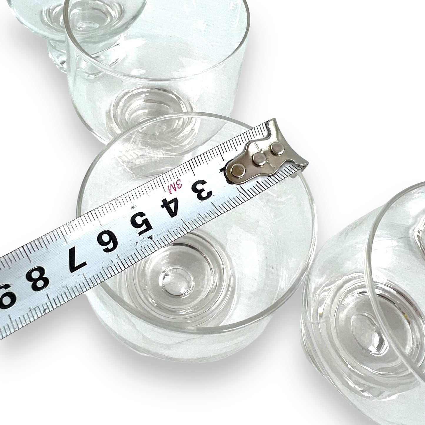 Crown Corning Bubble Stemmed Glass Set of 6 - 9x6.5cm