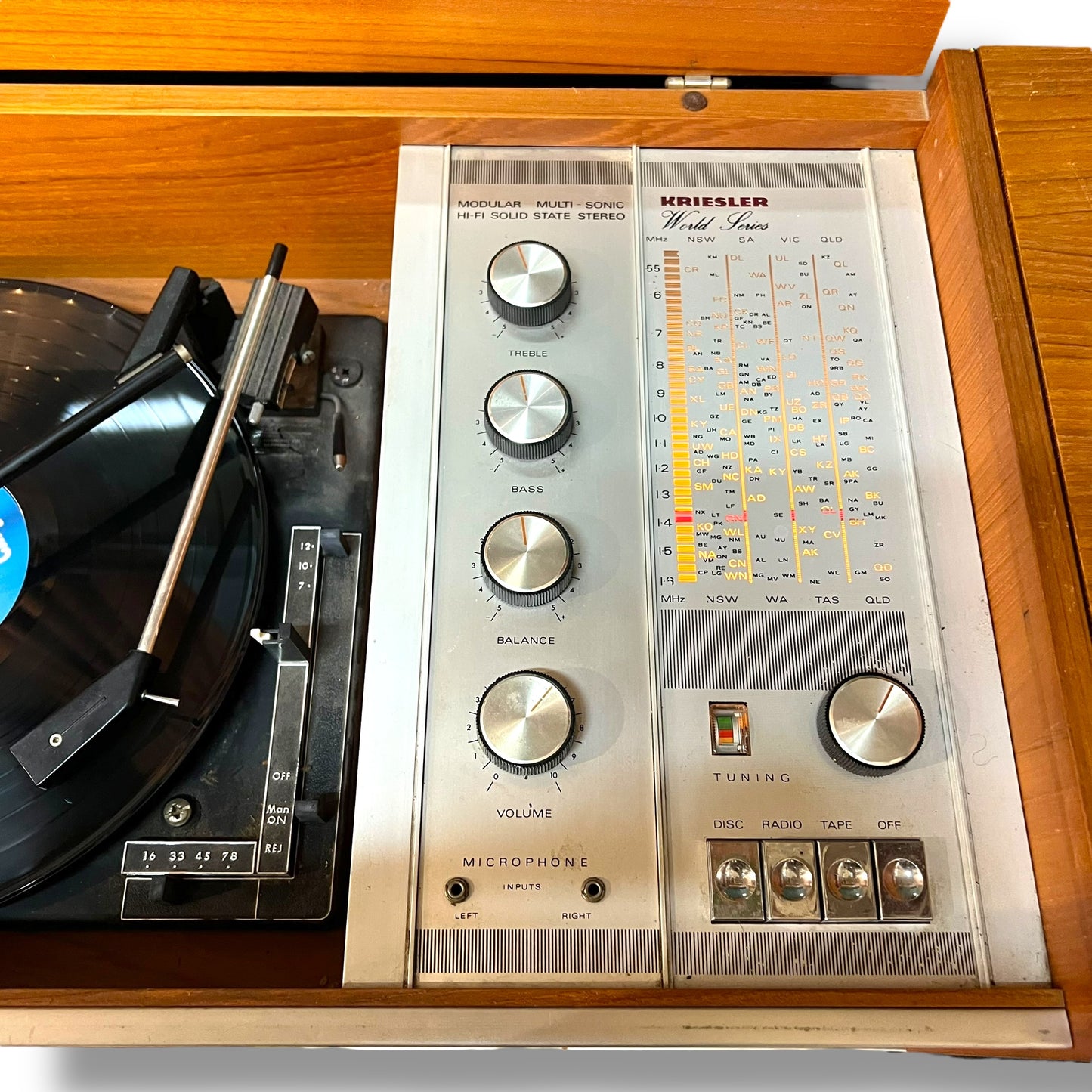 Kriesler “World Series” Modular Multi-Sonic Hi-Fi – Solid State Stereo Console in Teak
