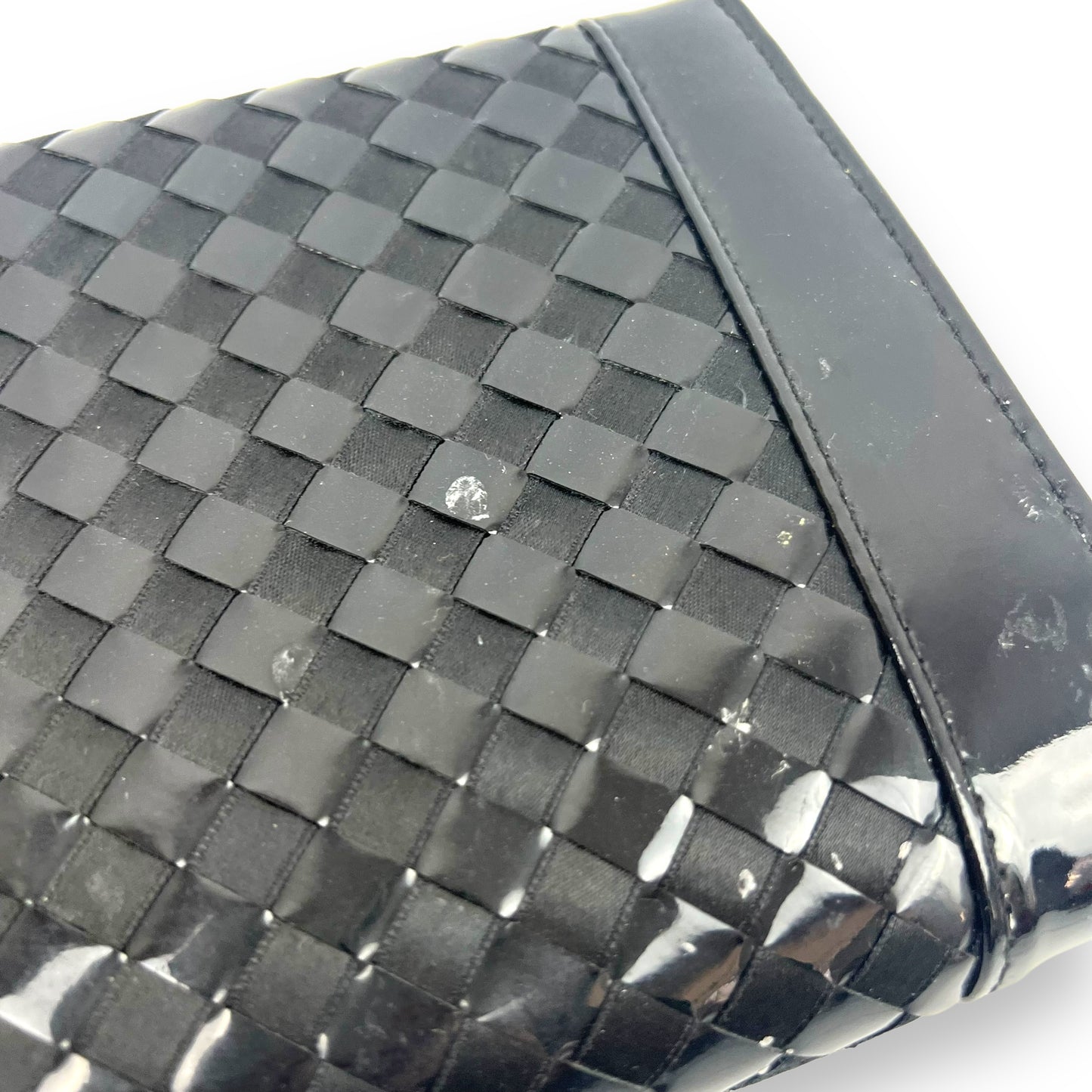 Black and Gold Vintage Purse check pattern