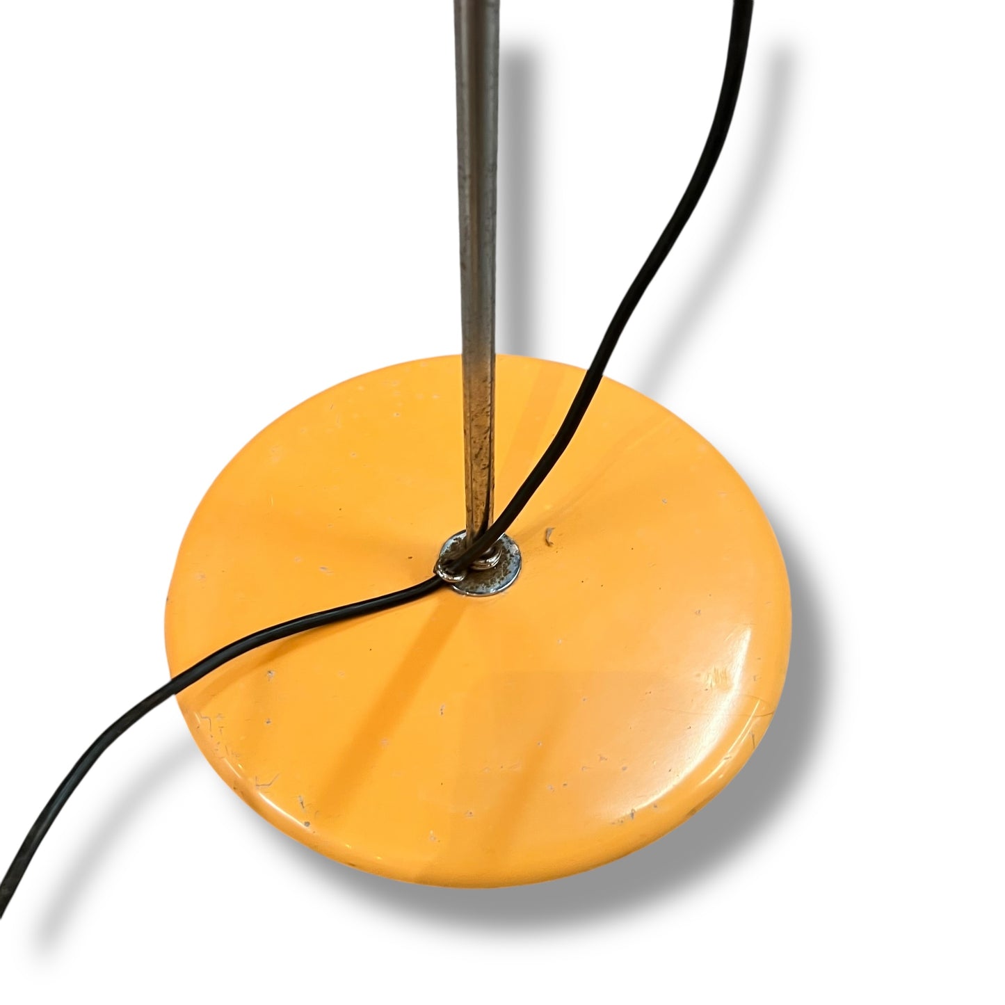 Orange Adjustable Twin Spotlight Floor Lamp