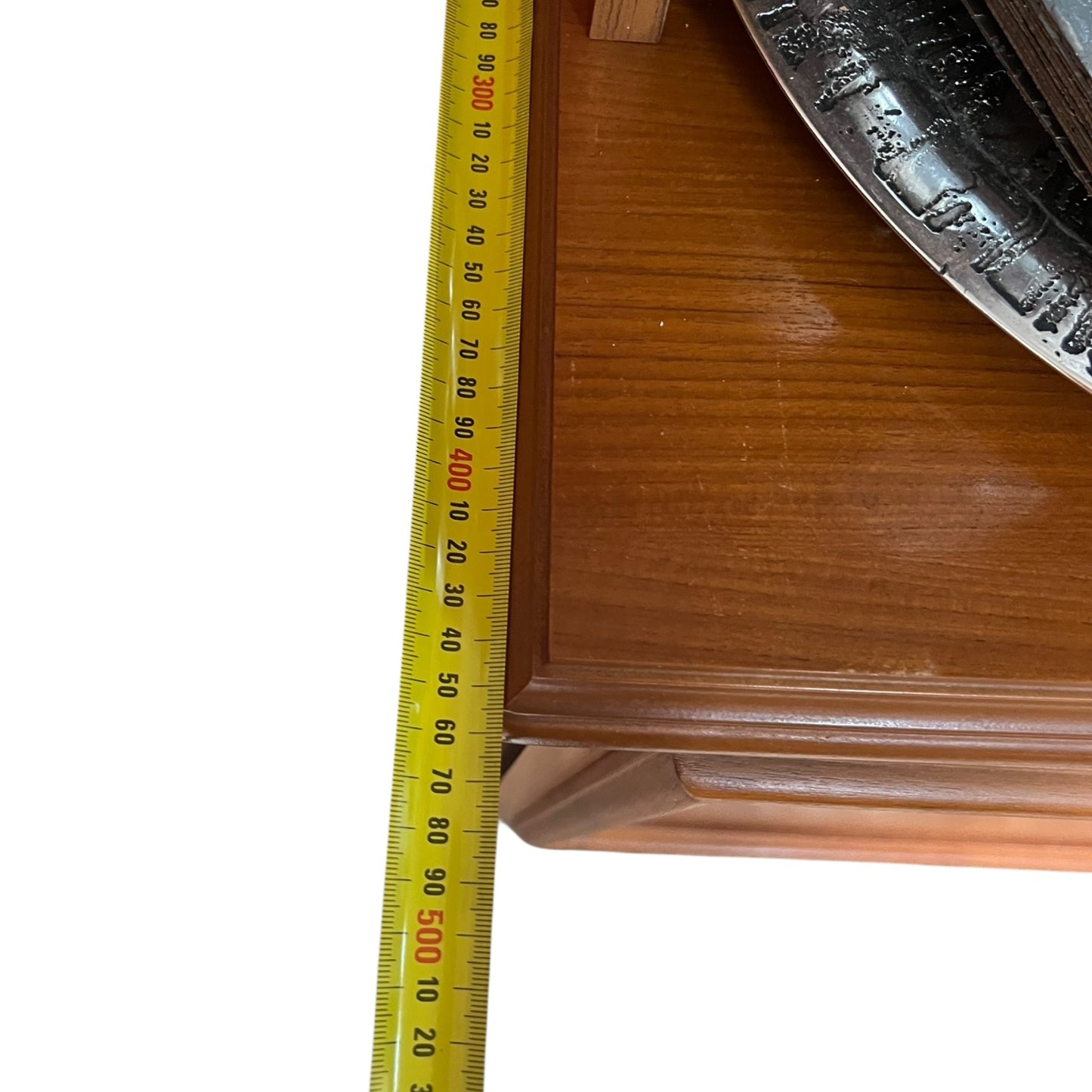 Burgess Teak Pull Down Bar Display Cabinet