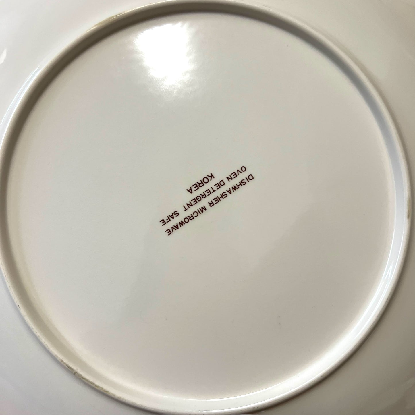 Large Floral Serving Plate with Black Rim | Made in Korea