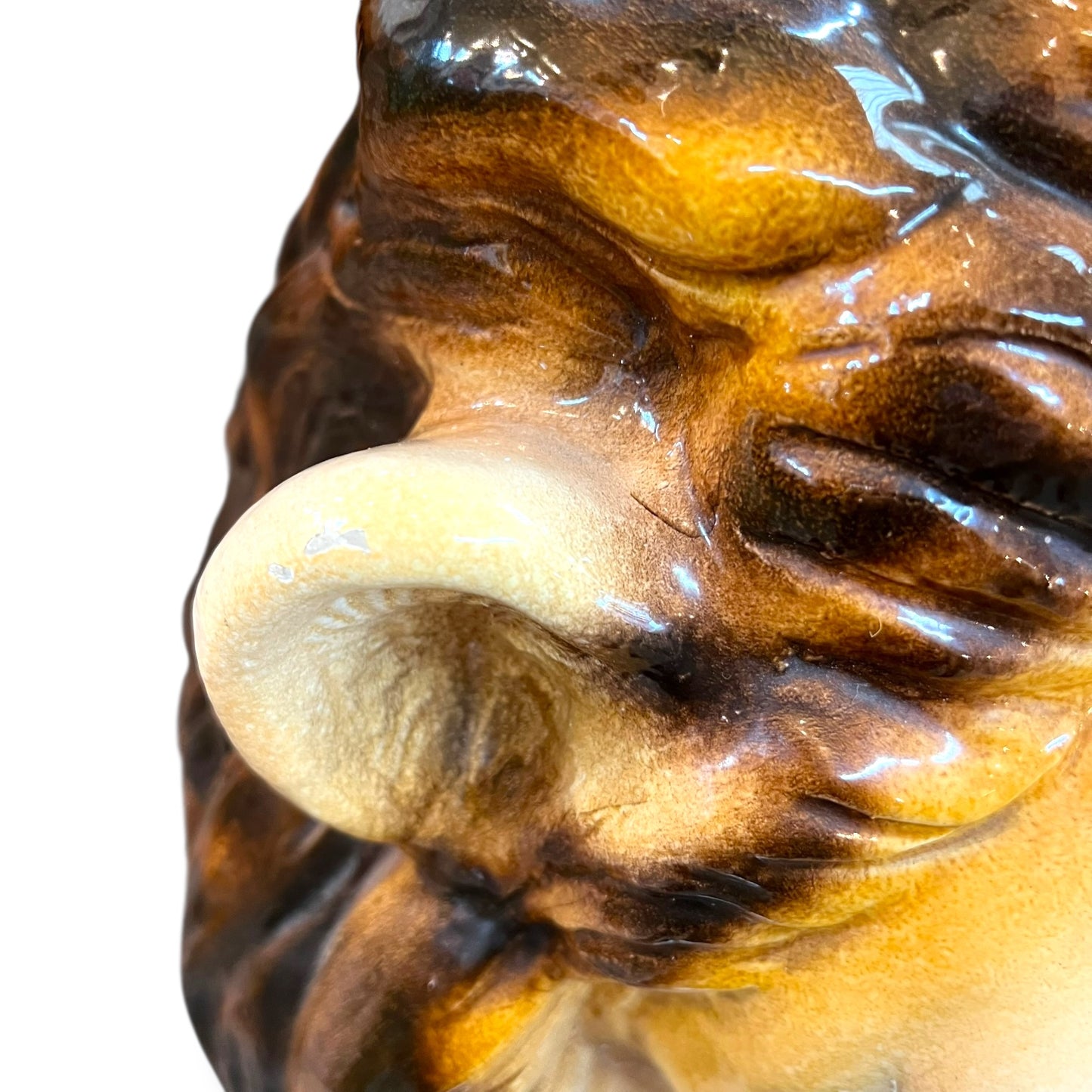 Italian Ceramic Lion Statue – 90cm Tall