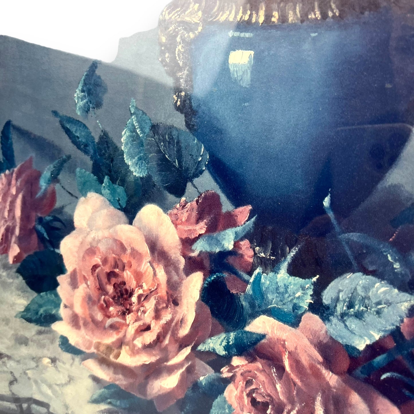 Vernon Ward Rose & Vase Framed Art Print