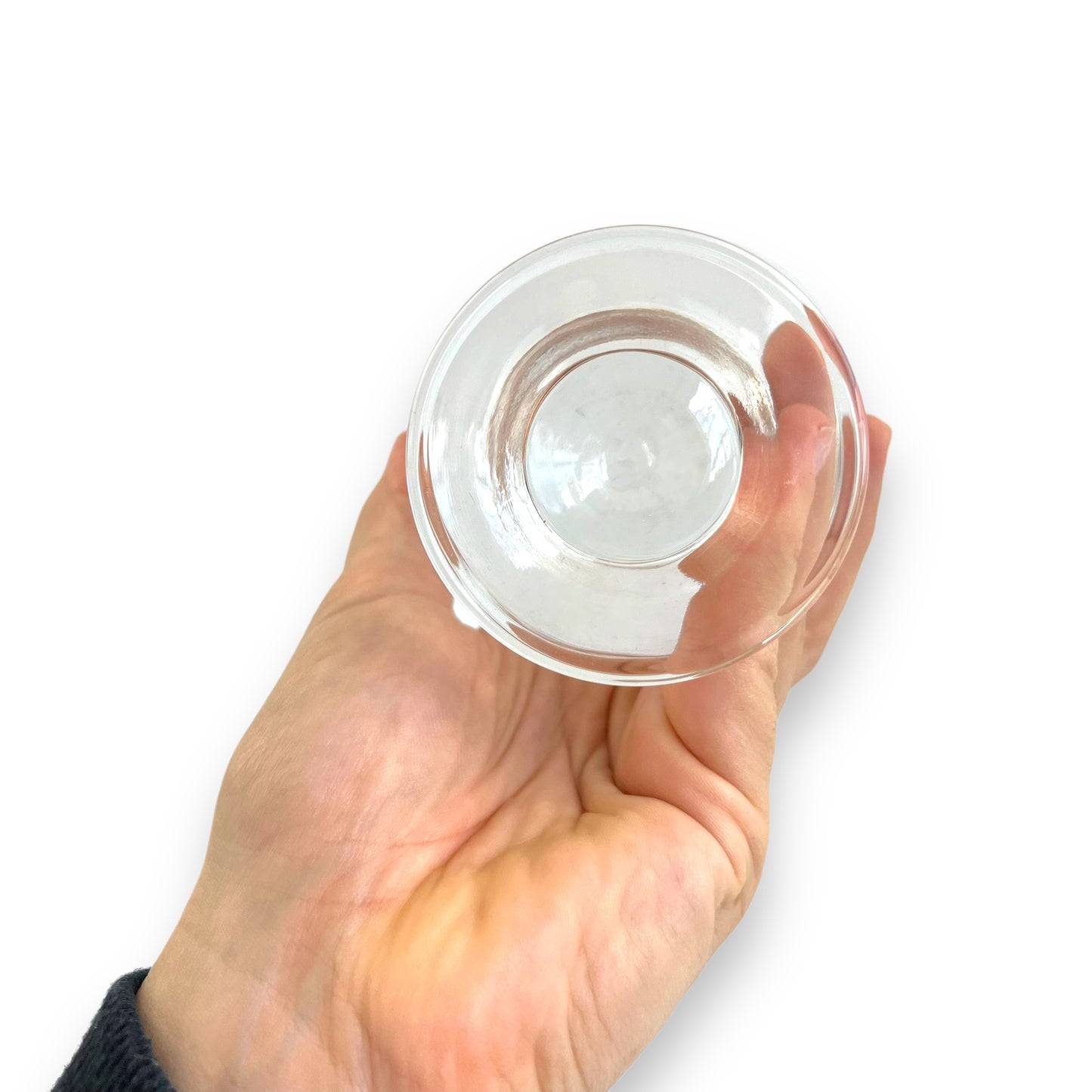 Clear Pedestal Glass Tumblers – Set of 6