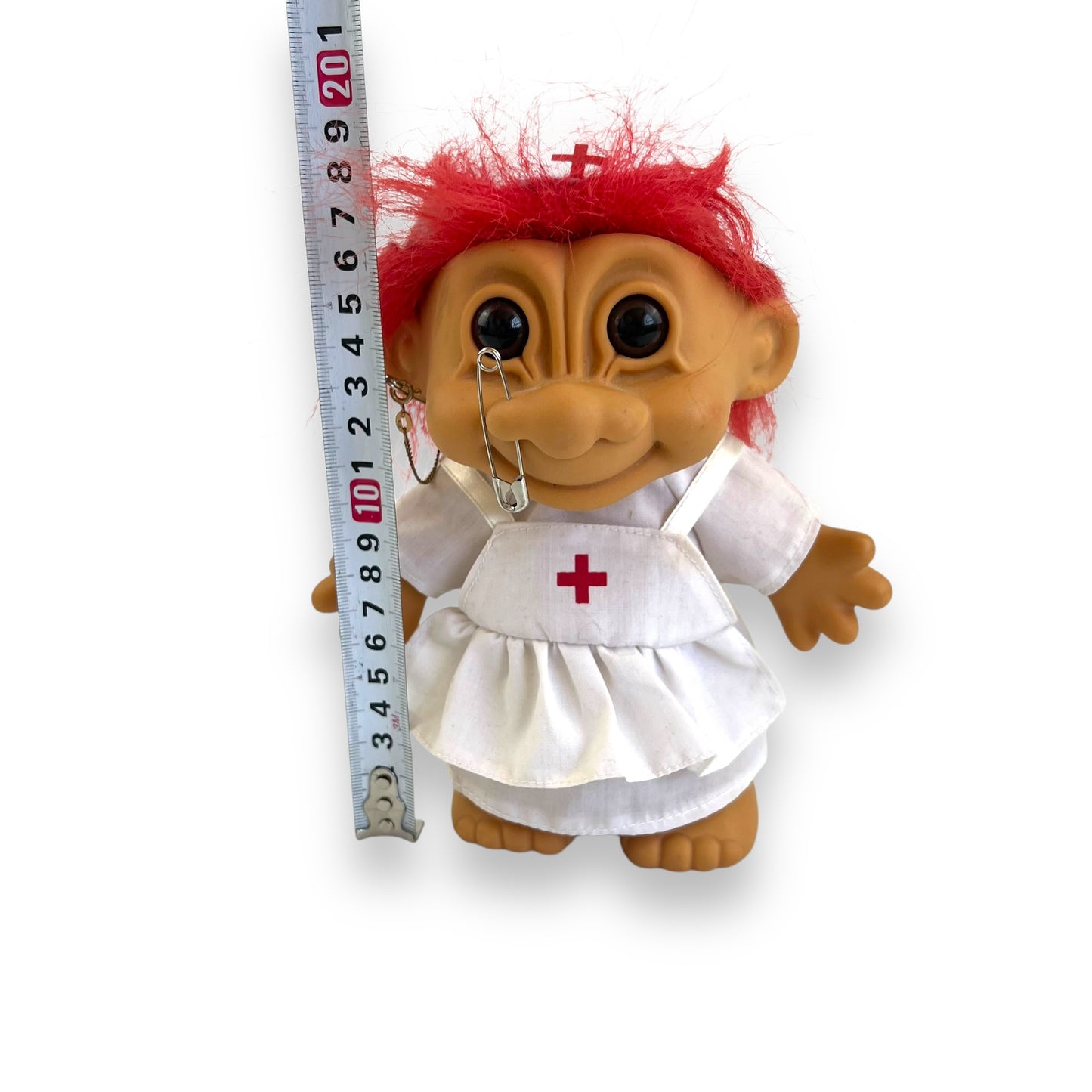 Troll Doll Nurse Large Red Hair