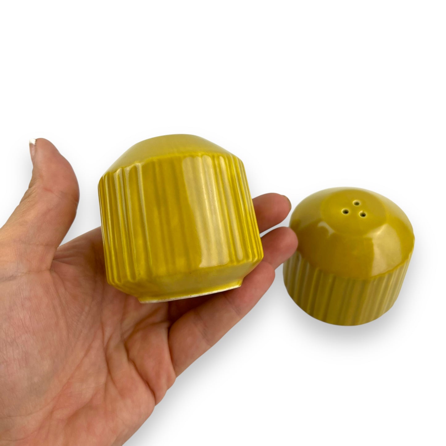 Mikasa Mustard Yellow Salt & Pepper Shaker Set
