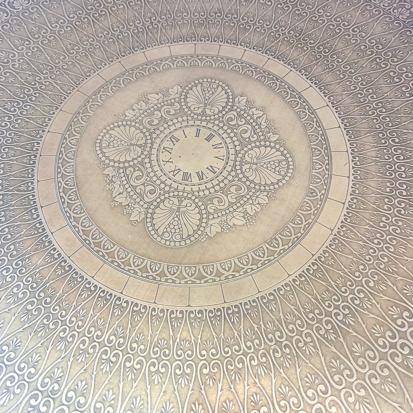 Copper Round Coffee Table