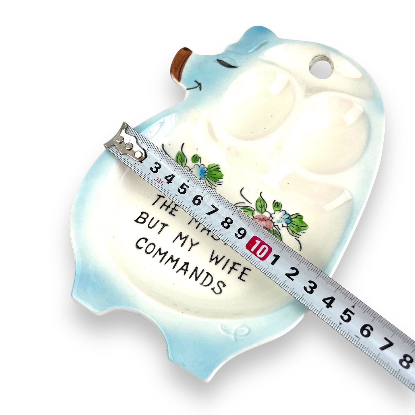 Blue Pig Spoon Rest