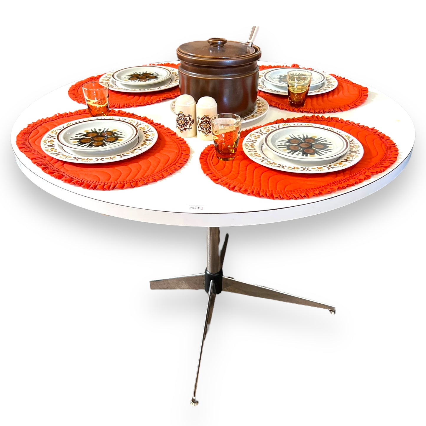 White round dining table (some marks on top)