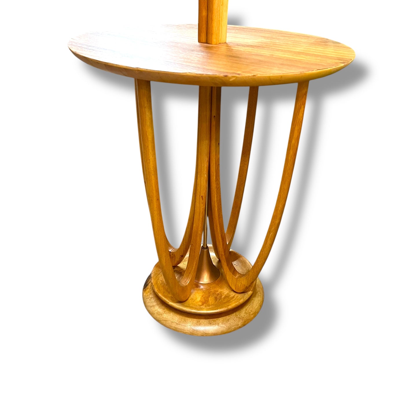 Atomic Floor Lamp with Built-In Table & Atomic Print Shade