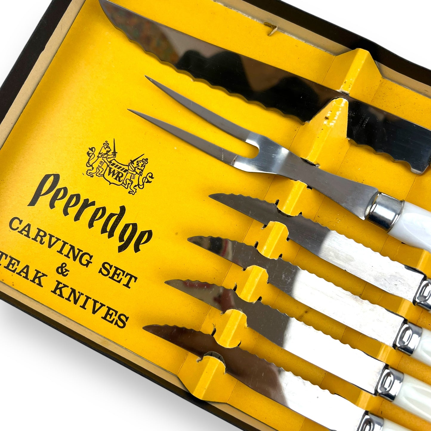 Peeredge Sheffield Stainless Steel Carving & Steak Knife Set