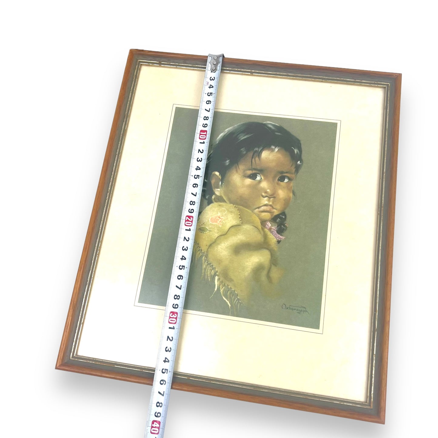 Boy & Girl Indigenous Print Framed set