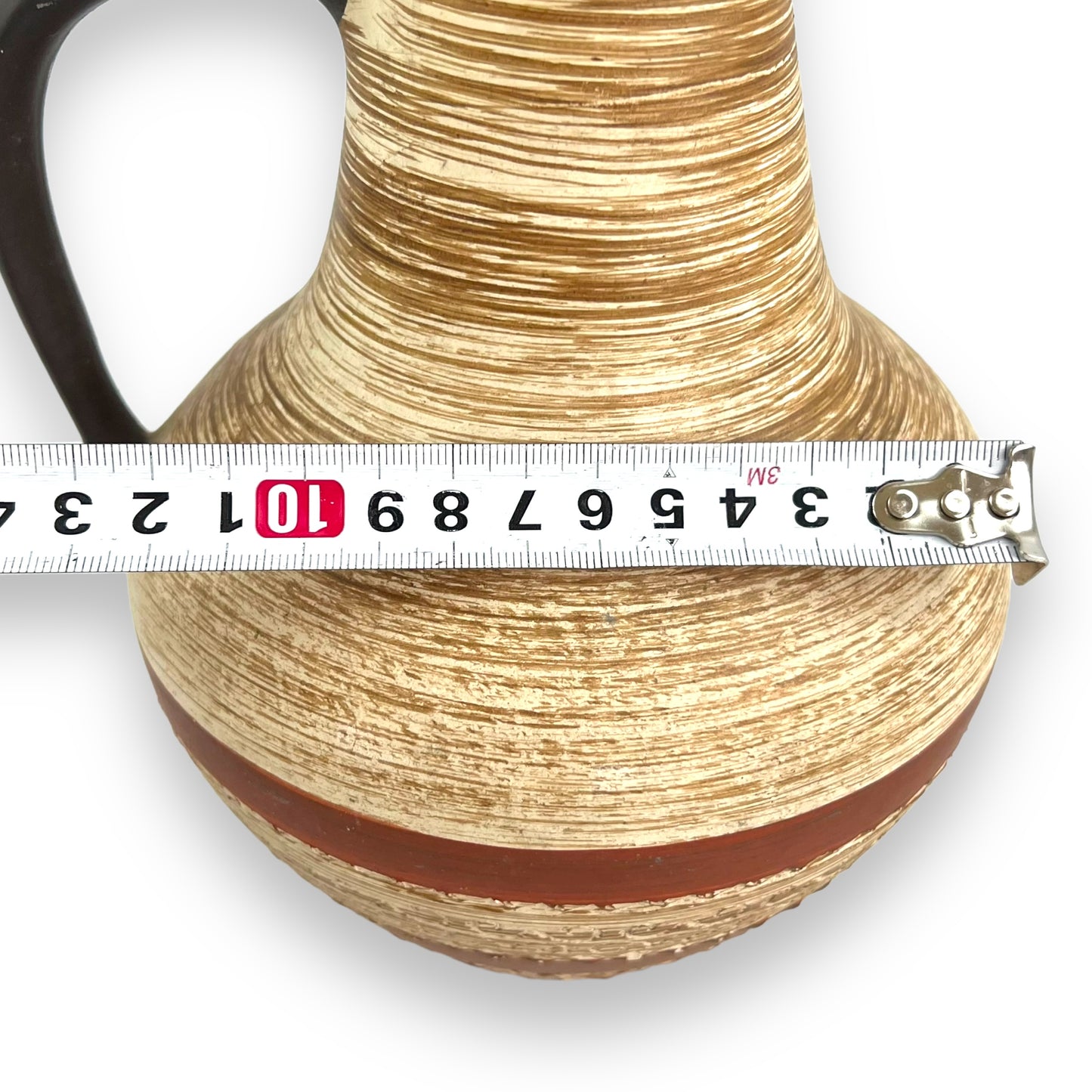 German Pottery Vase with Handle Stamp 316 on base