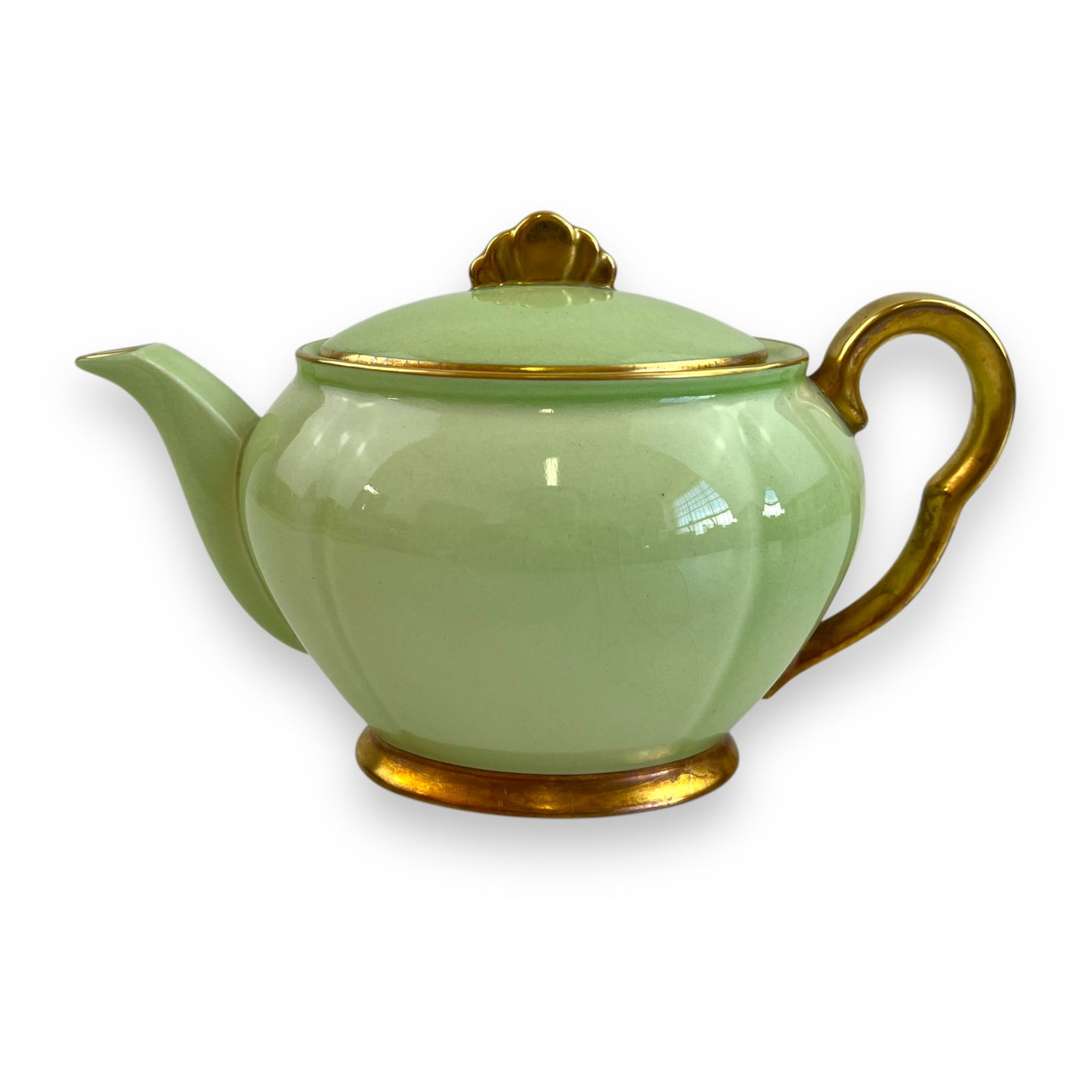 Corningware Green & Gold Teapot