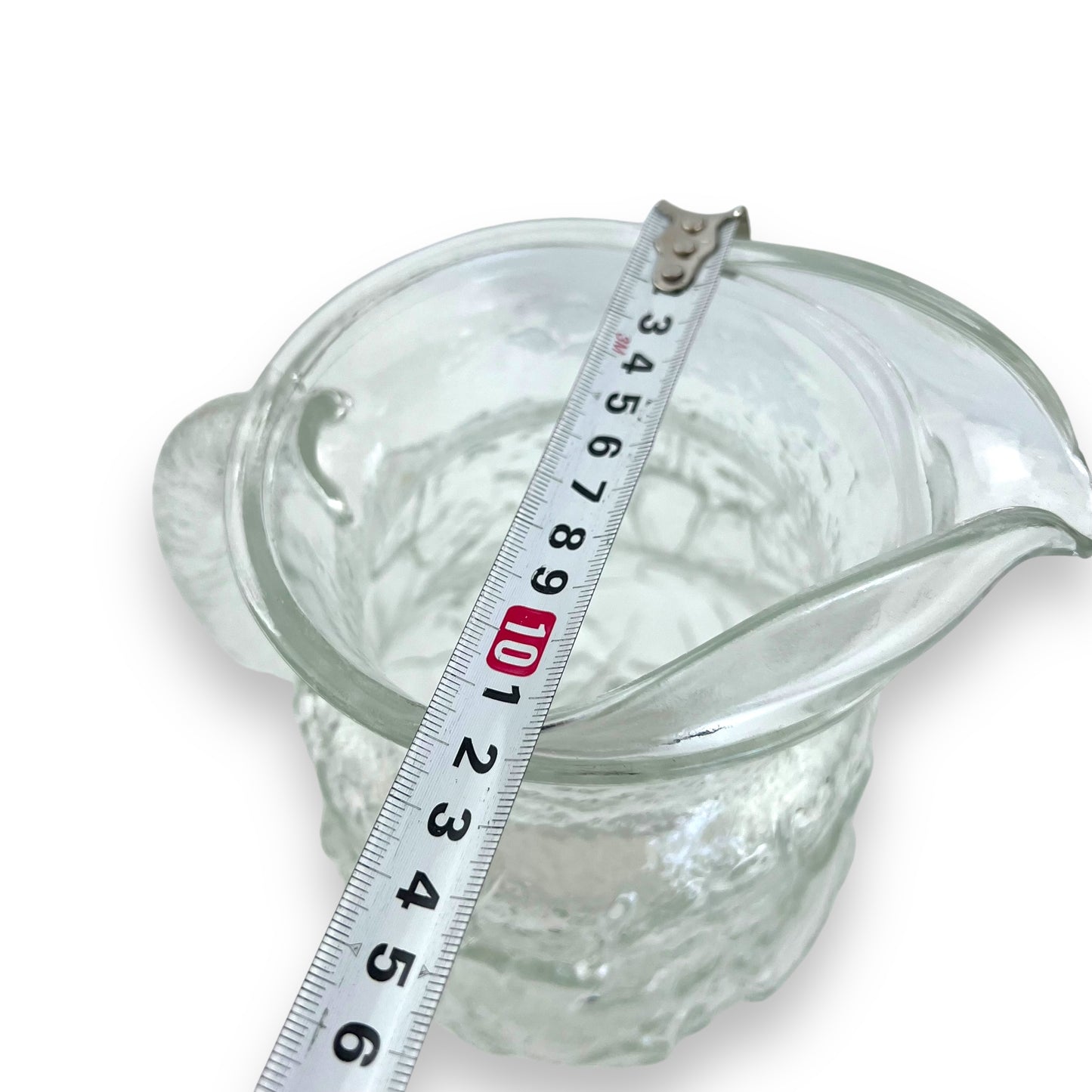 Anchor Hocking Rainflower Clear Pressed Glass Pitcher