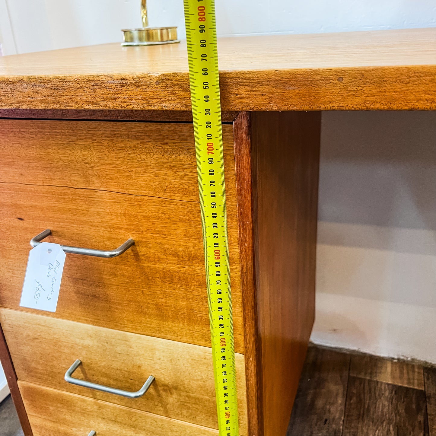 Mid-Century Desk with Three Drawers