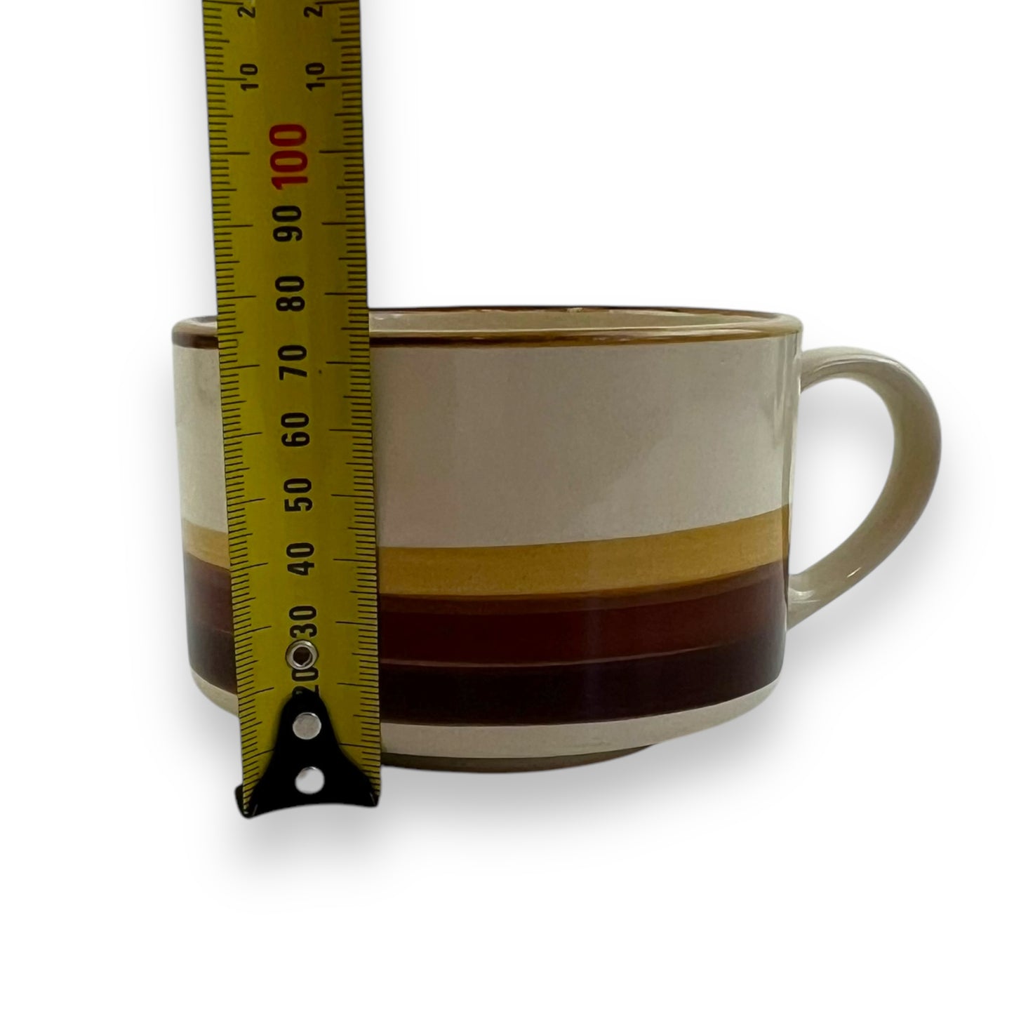 Tramore brown stripe soup mug