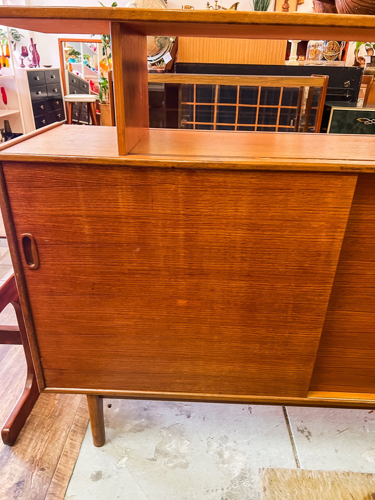 Noblett Bar Cabinet – Made in Australia – Retro Black Grid Front