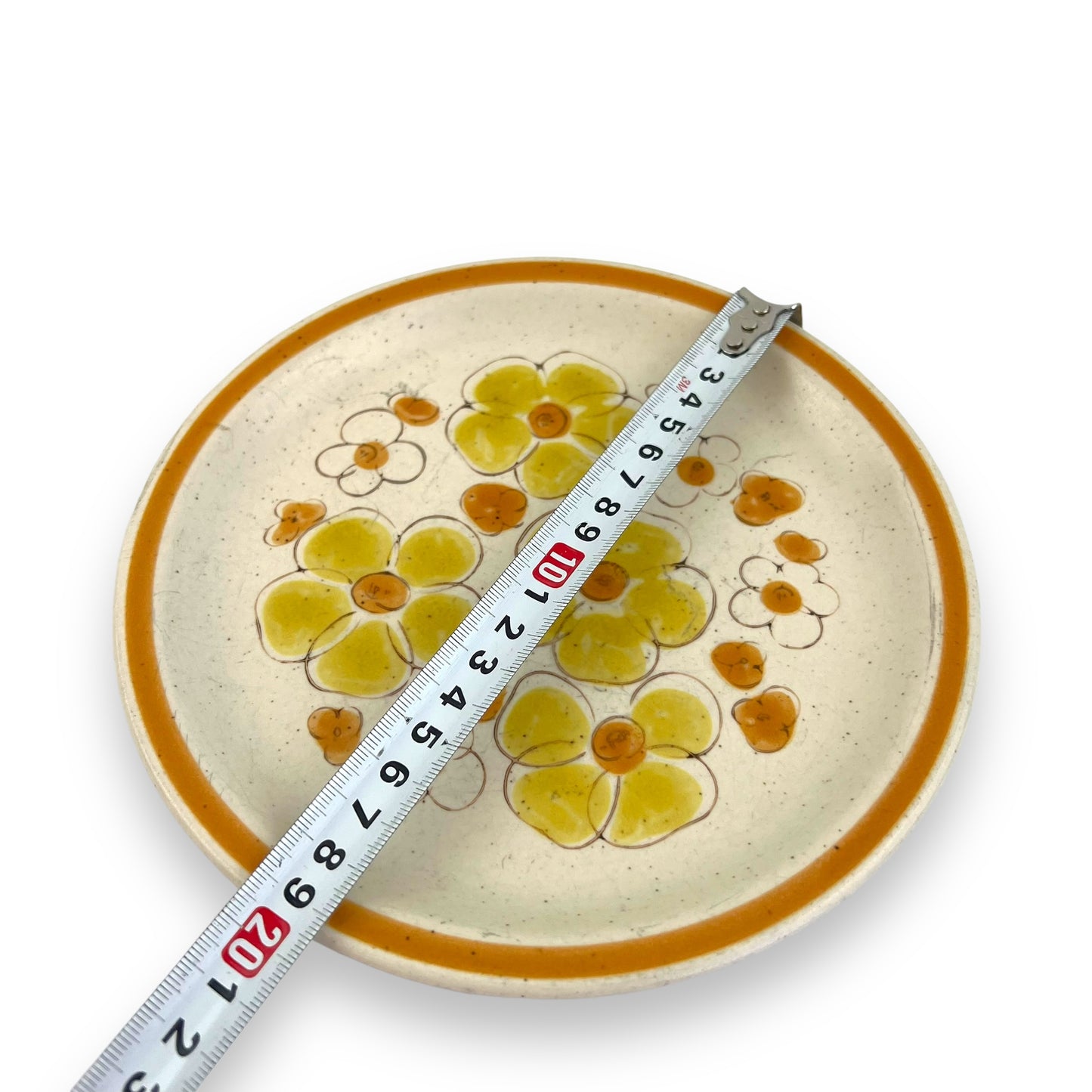 Yellow and Orange Flower Side Plate
