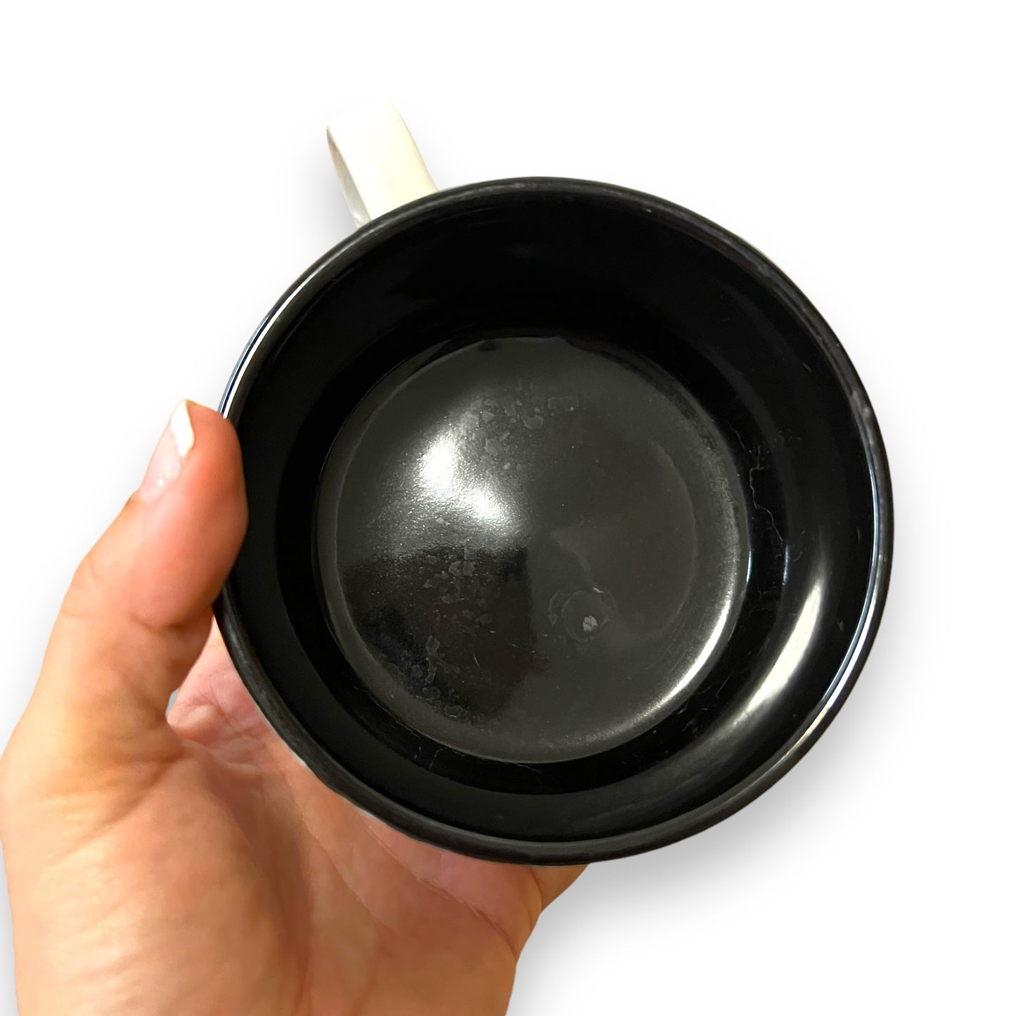 Set of 2 Black Stripe Soup Mugs - Made in Japan