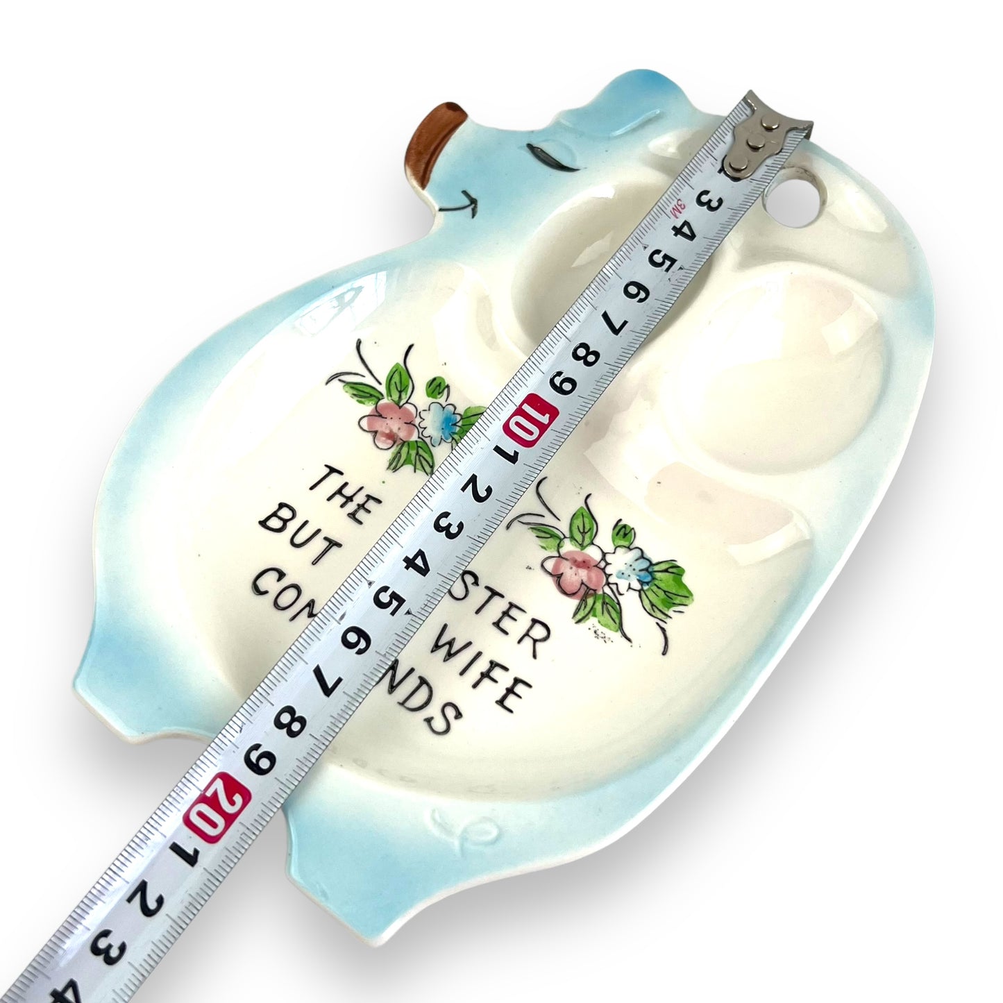 Blue Pig Spoon Rest