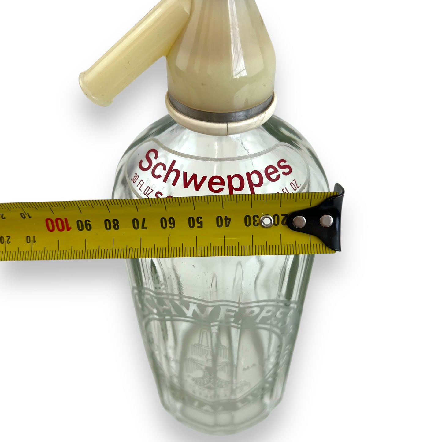 Schweppes soda syphon bottle